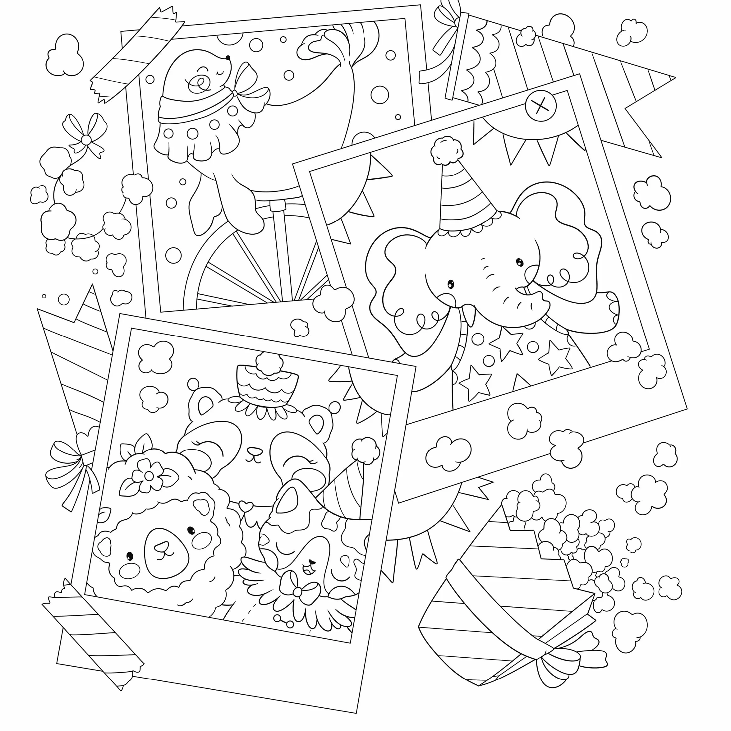 So Many Cute Animals!: Sweet & Whimsical Scenes to Color