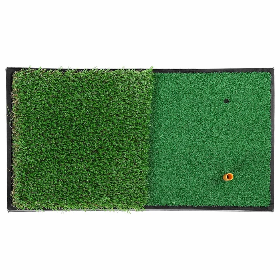 Podwójna murawa mata golfowa, podwójna podkładka do huśtawki, gumowa podeszwa, mata do ćwiczeń golfowych, profesjonalna zimowa mata do golfa, do ogrodu, podwórka, wewnątrz i na zewnątrz
