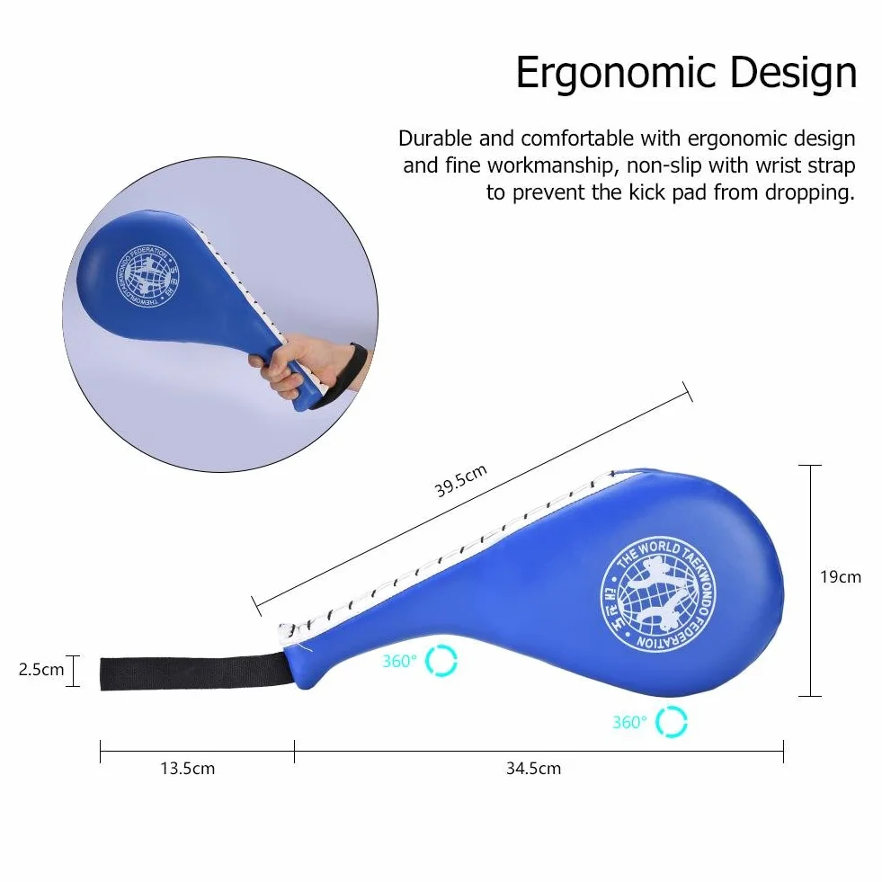 Taekwondo Pads, 1 para kickpadów cel PU trwałe taekwondo kopanie sztuki walki boks taekwondo pad trening