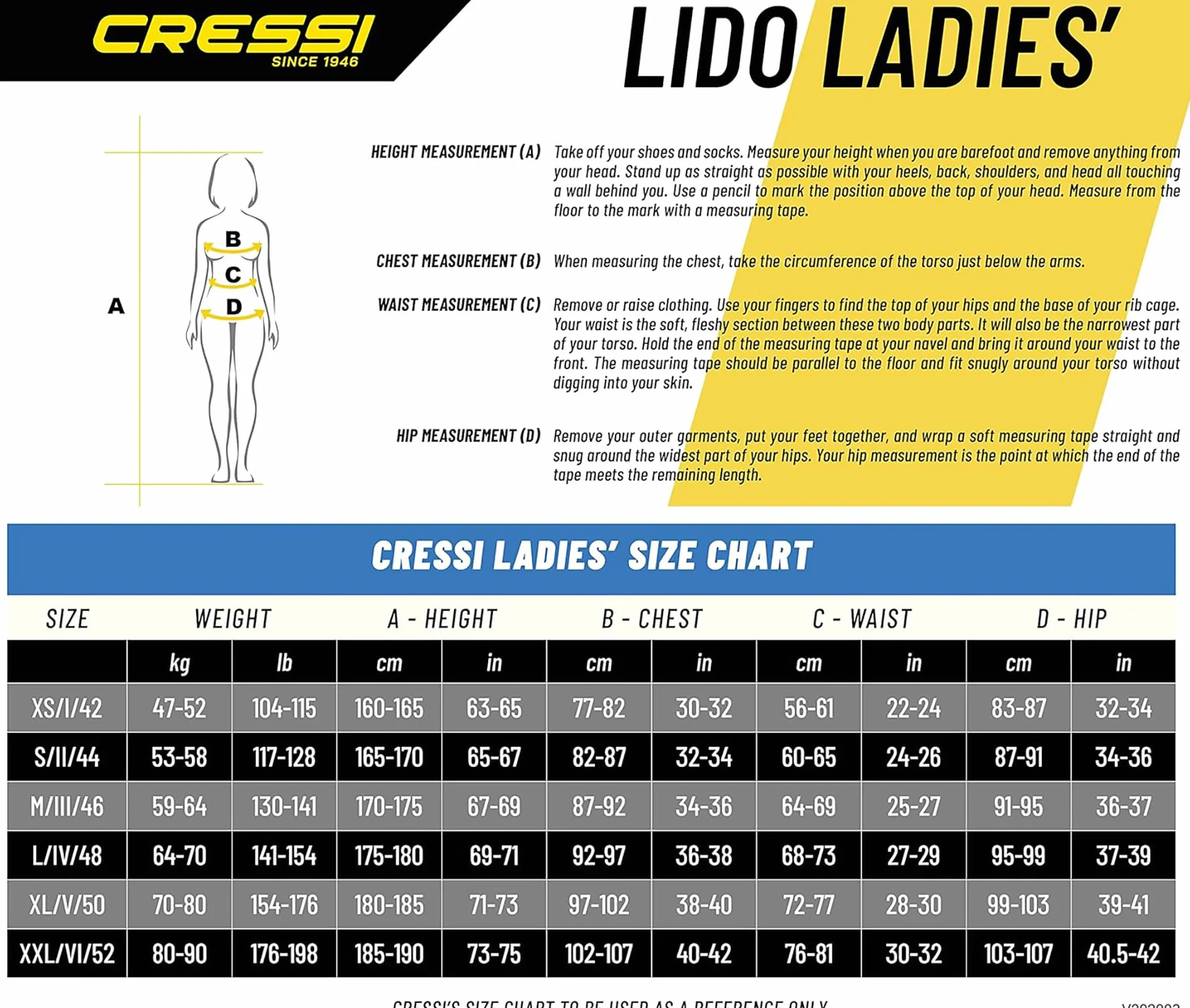 Cressi Lido Lady Shorty kombinezon damski, krótki kombinezon do nurkowania, pływania i sportów wodnych, ultra rozciągliwy neopren 2 mm