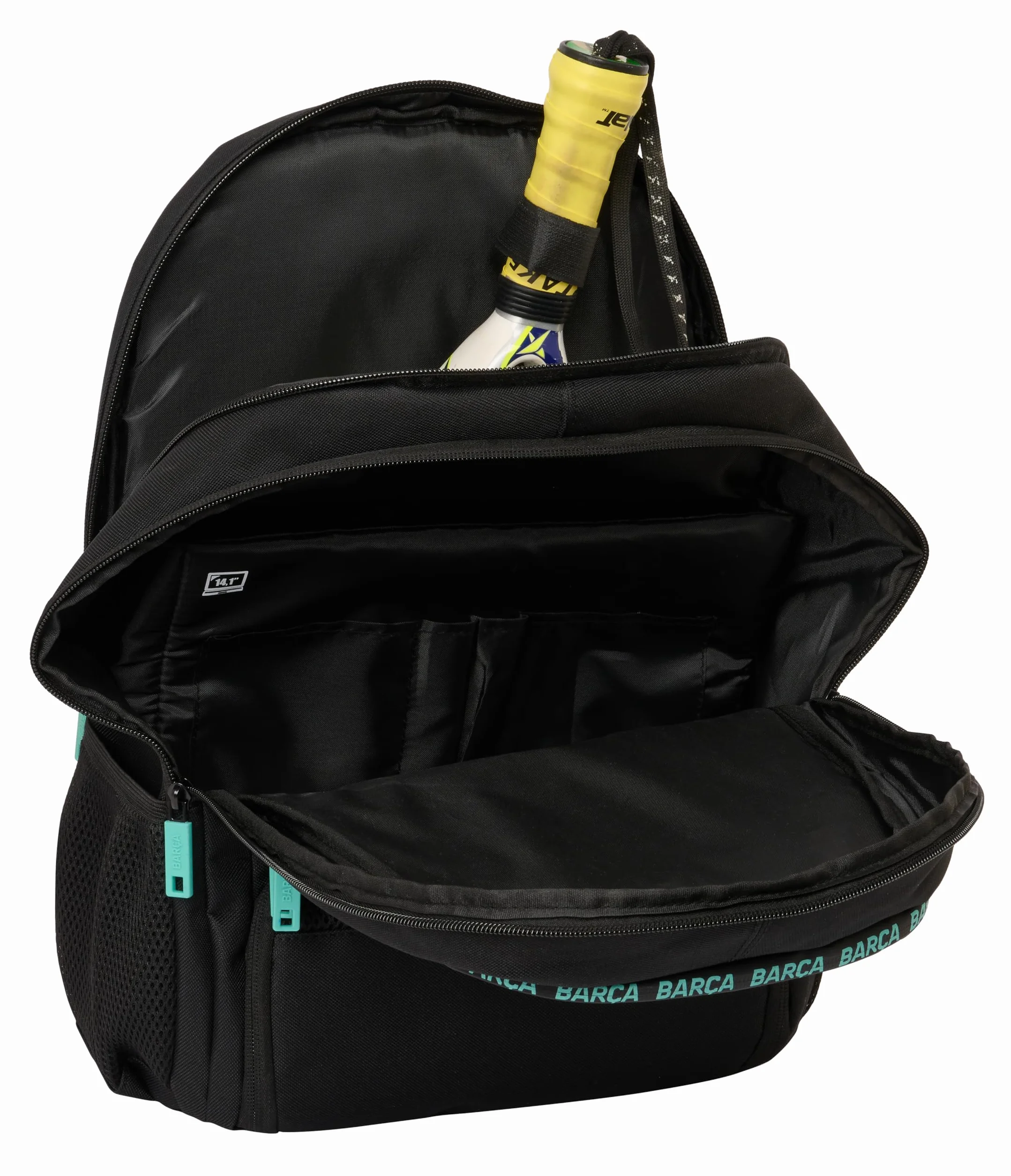 Safta F.C. Barcelona Plecak na Padel Sportowy 30x17x42 cm Czarny