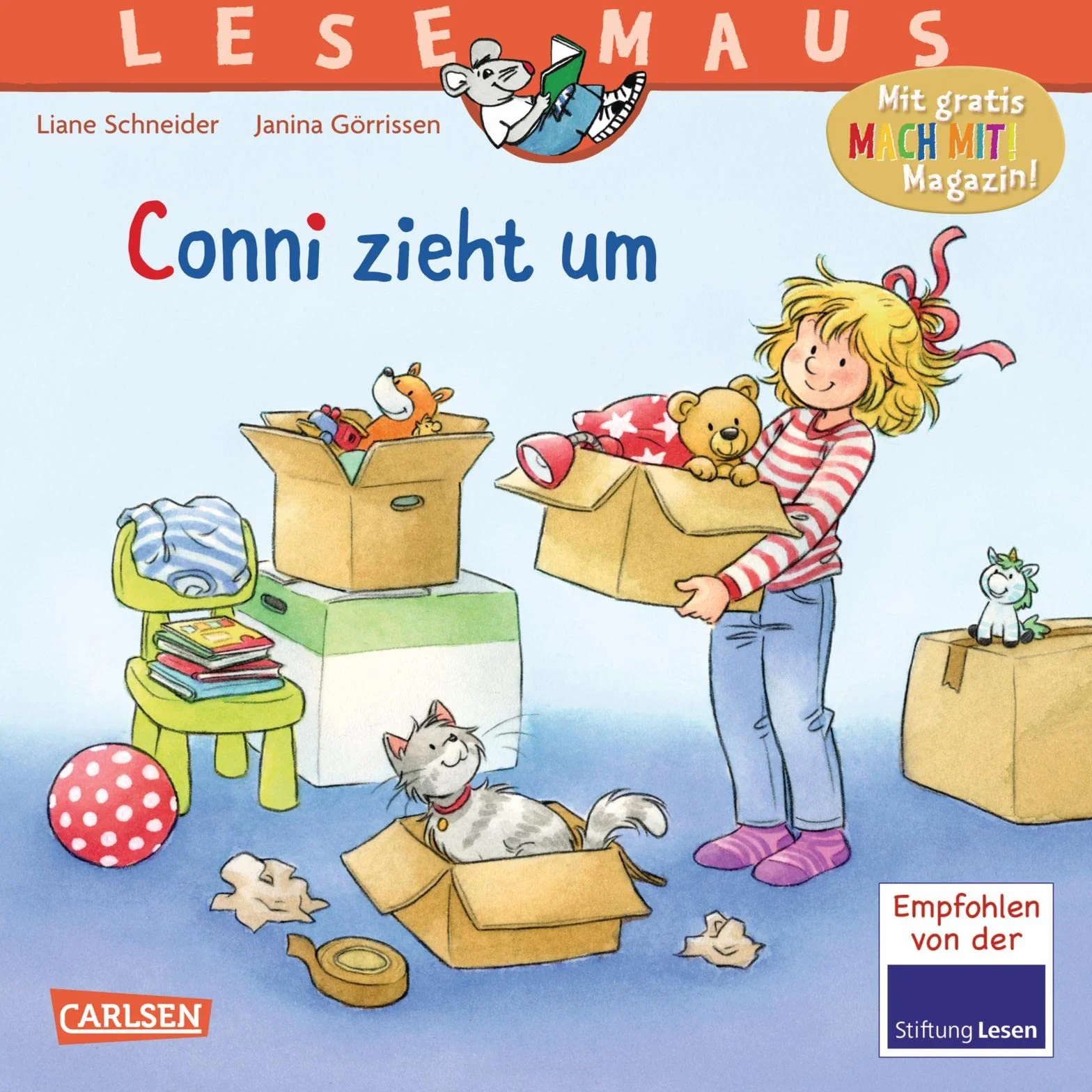 LESEMAUS 66: Conni zieht um: Bilderbuchgeschichte für Kinder ab 3