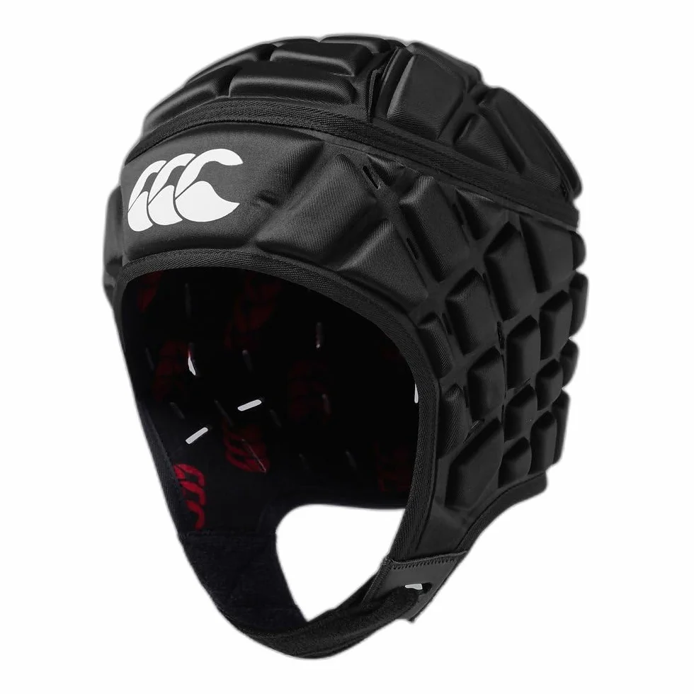 Canterbury Raze Headguard Goler Kask Unisex-Dorosły Czarny/Prawdziwy Czerwony XL