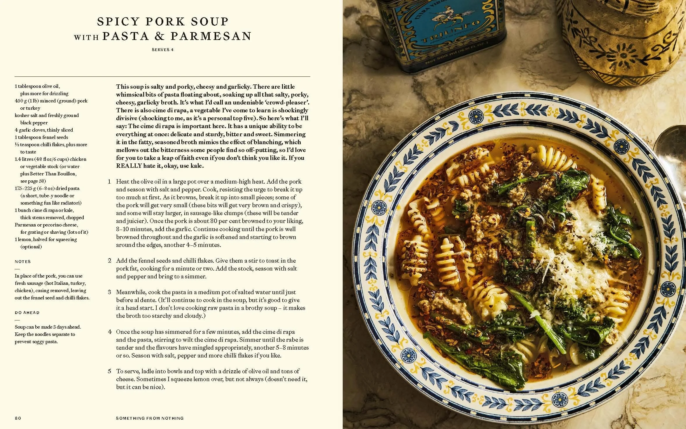 Something from Nothing: A Cookbook