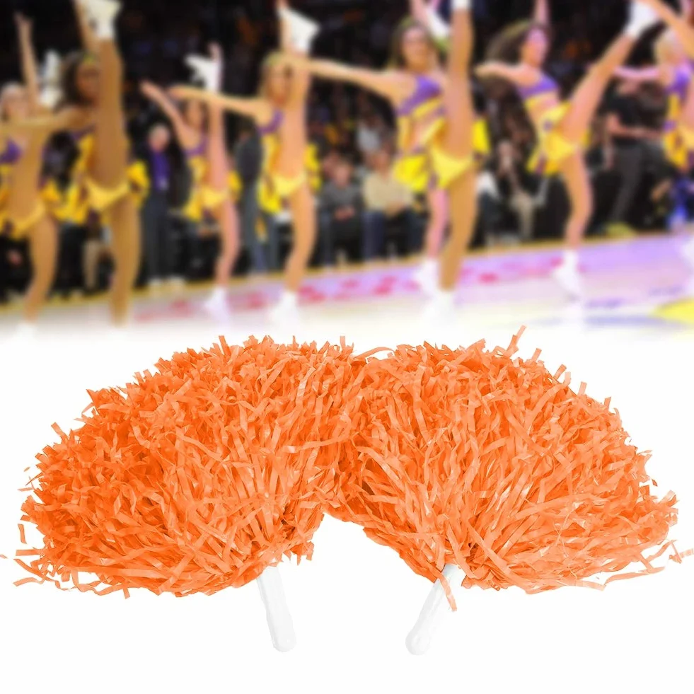 Doping Poms, 4 szt. Kwiat Cheerer Pom Poms Pompony Cheer Pom Poms Modny kostium Cheer Zamiennik akcesoriów do Party Dance Sports (biały)