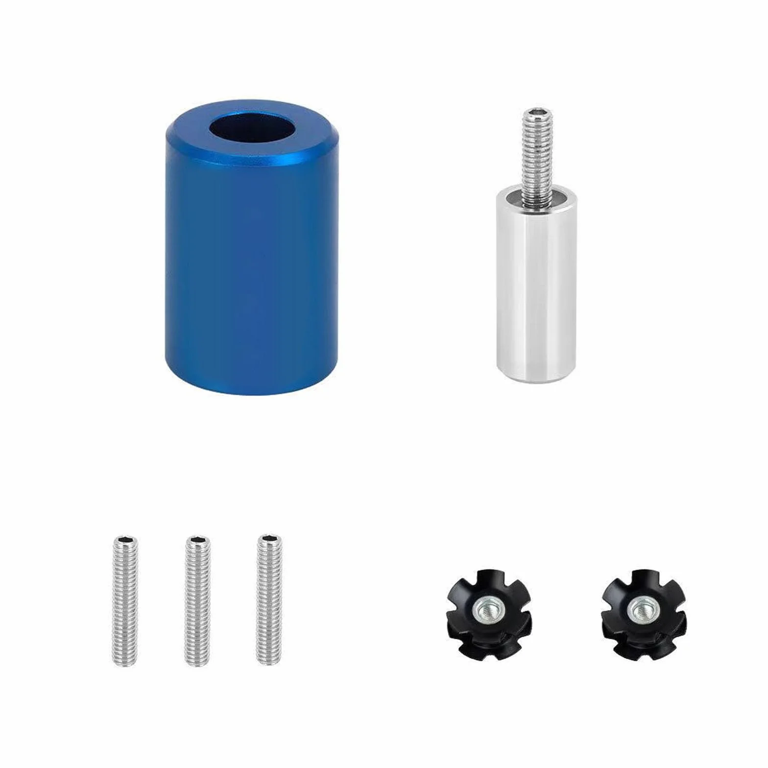 Widelec rowerowy, nakrętka gwiazdowa, zestaw montażowy do 28,6 mm, widelec rowerowy, zestaw słuchawkowy do montażu, nakrętka gwiazdowa, narzędzie do montażu nakrętki