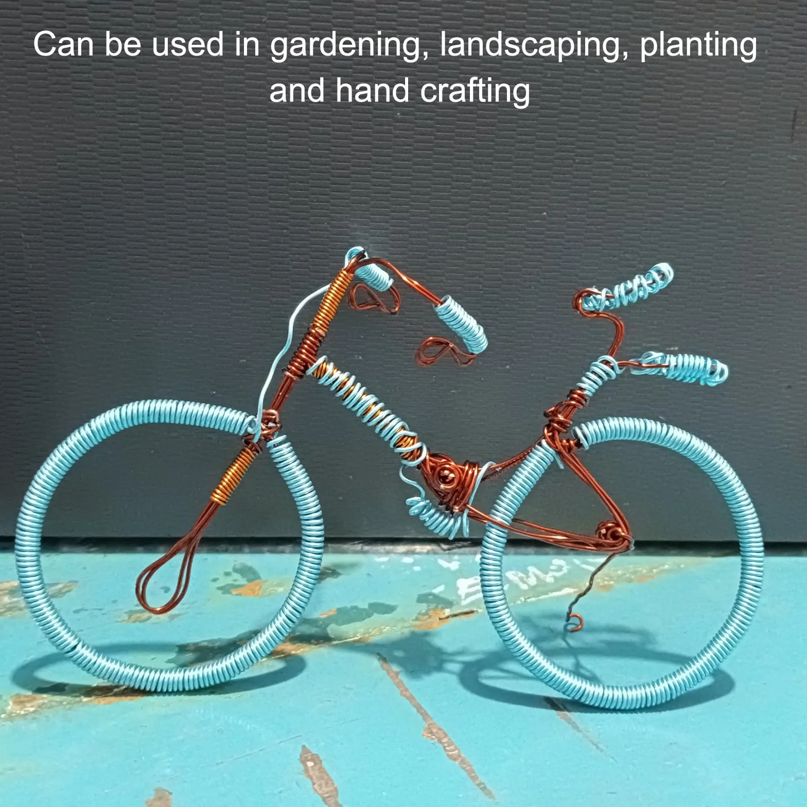 QUARKZMAN Anodowany aluminiowy drut bonsai do treningu 0,8 mm Gauge 10m Długość elastycznego drutu Bonsai do ogrodu, ogrodnictwa, krajobrazu, sadzenia, brązowego