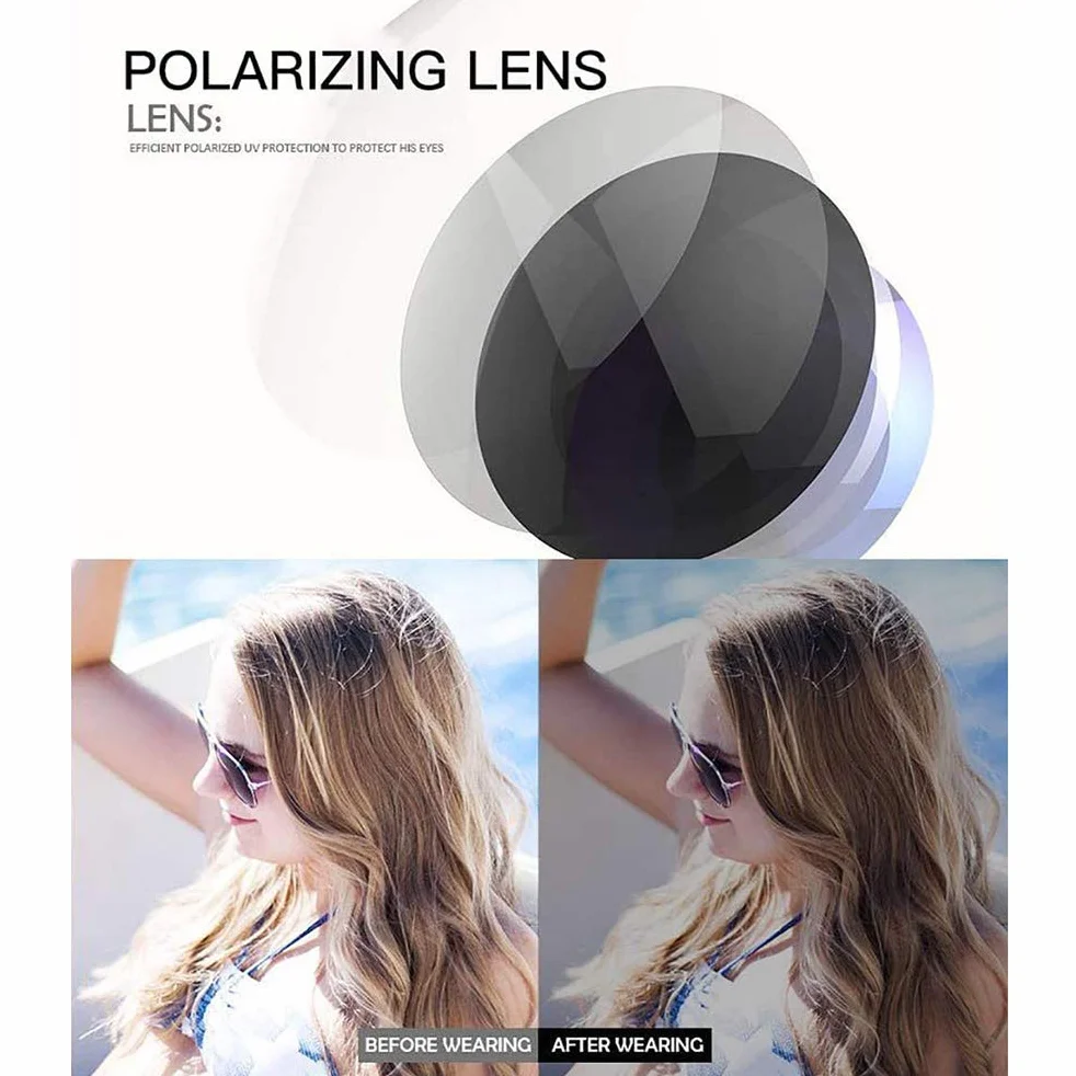 Fotochromowe polaryzacyjne okulary przeciwsłoneczne UV400 do sportów