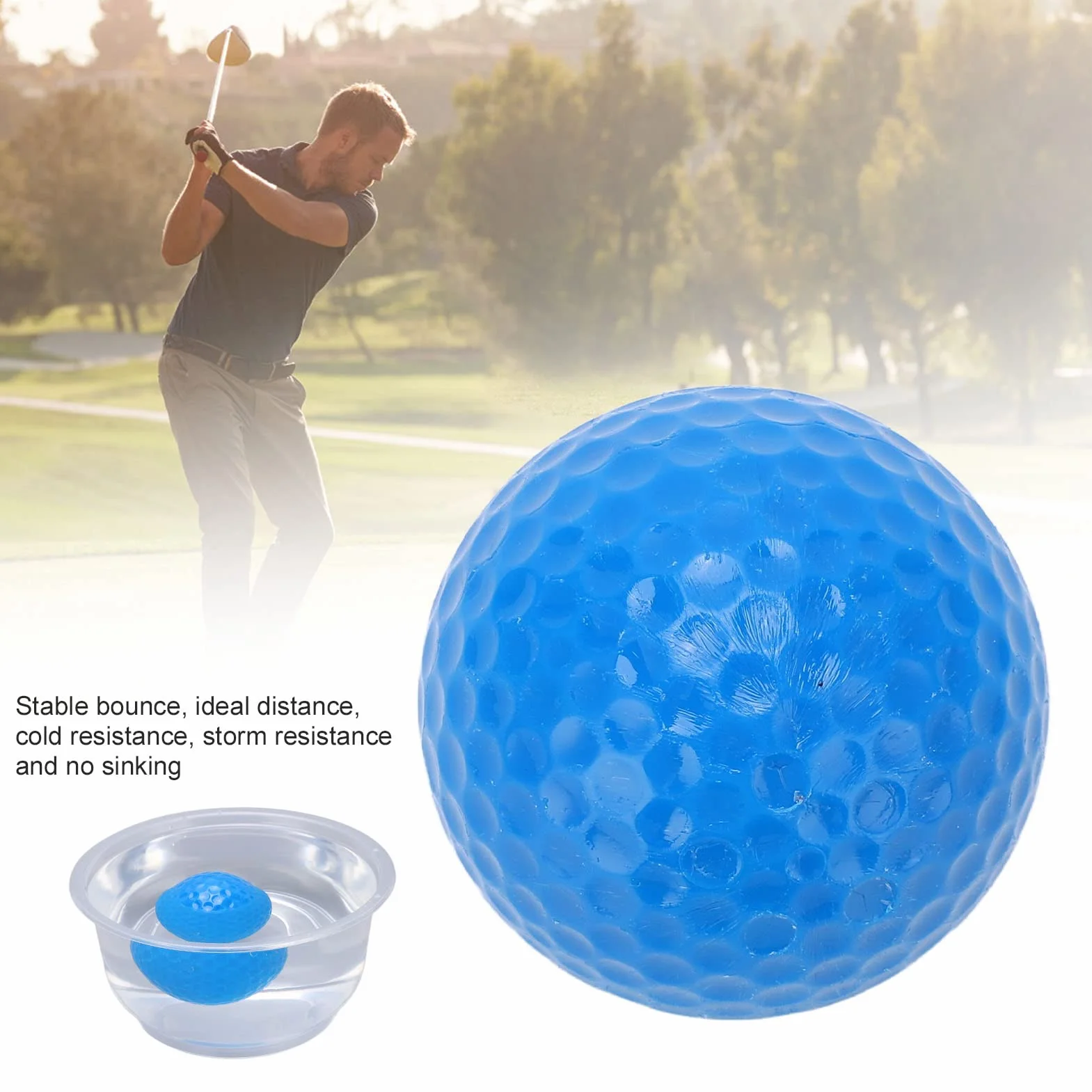 BuyWeek Pływające piłki golfowe 2 warstwy piłki treningowe
