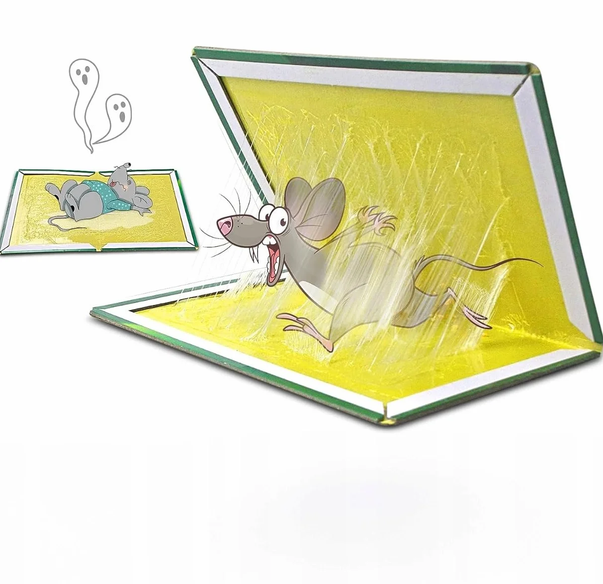 10x Myszołapka Lep Łapka na Myszy i Szczury Pułapka na Gryzonie 12x17 cm Mocny Kej Antraktor Zapachowy Ekologiczna Pułapka na Myszy i Insekty
