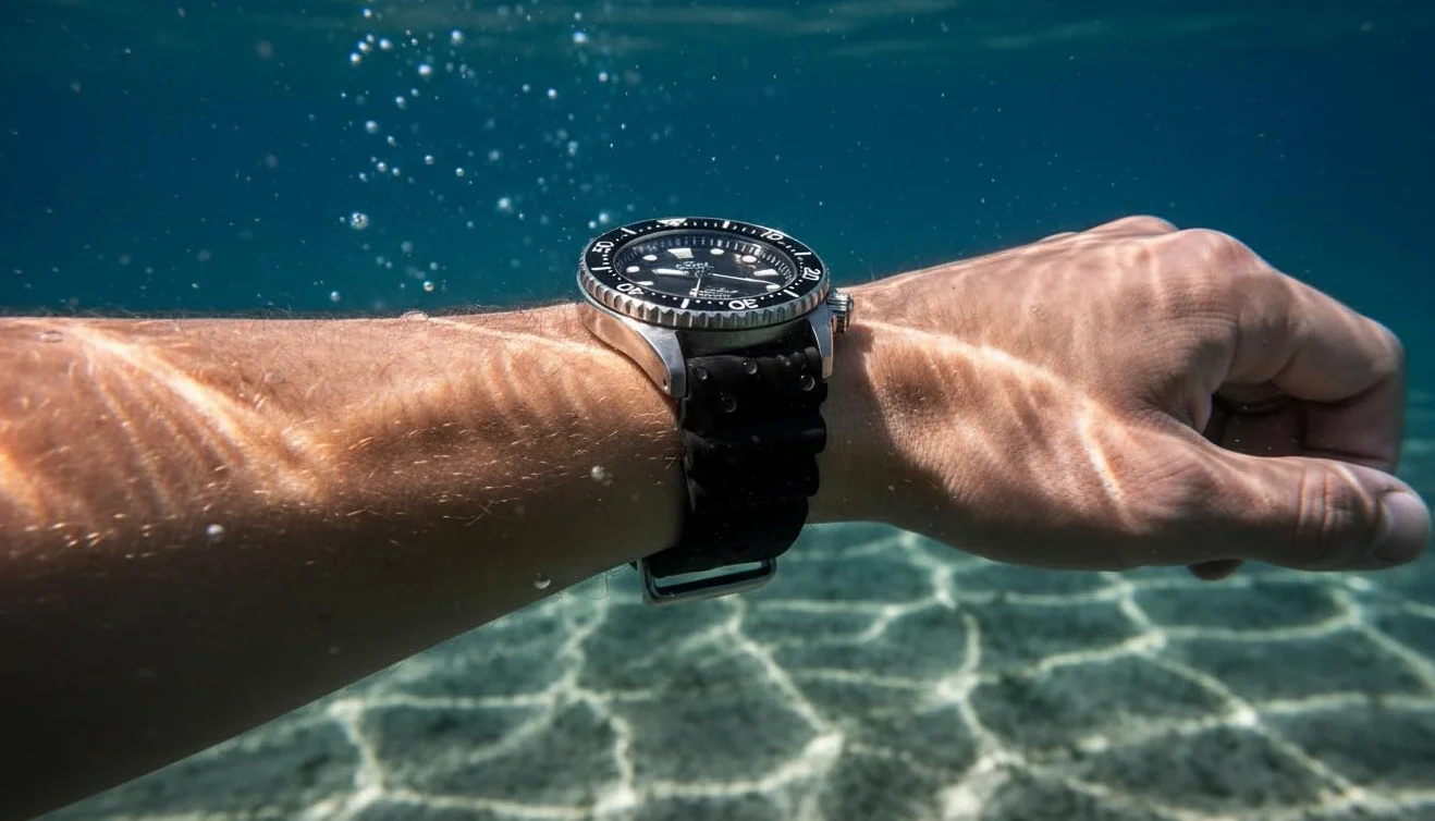 Pasek do zegarka Taucher Diver 18 mm 20 mm 22 mm 24 mm silikonowy niebieski czarny