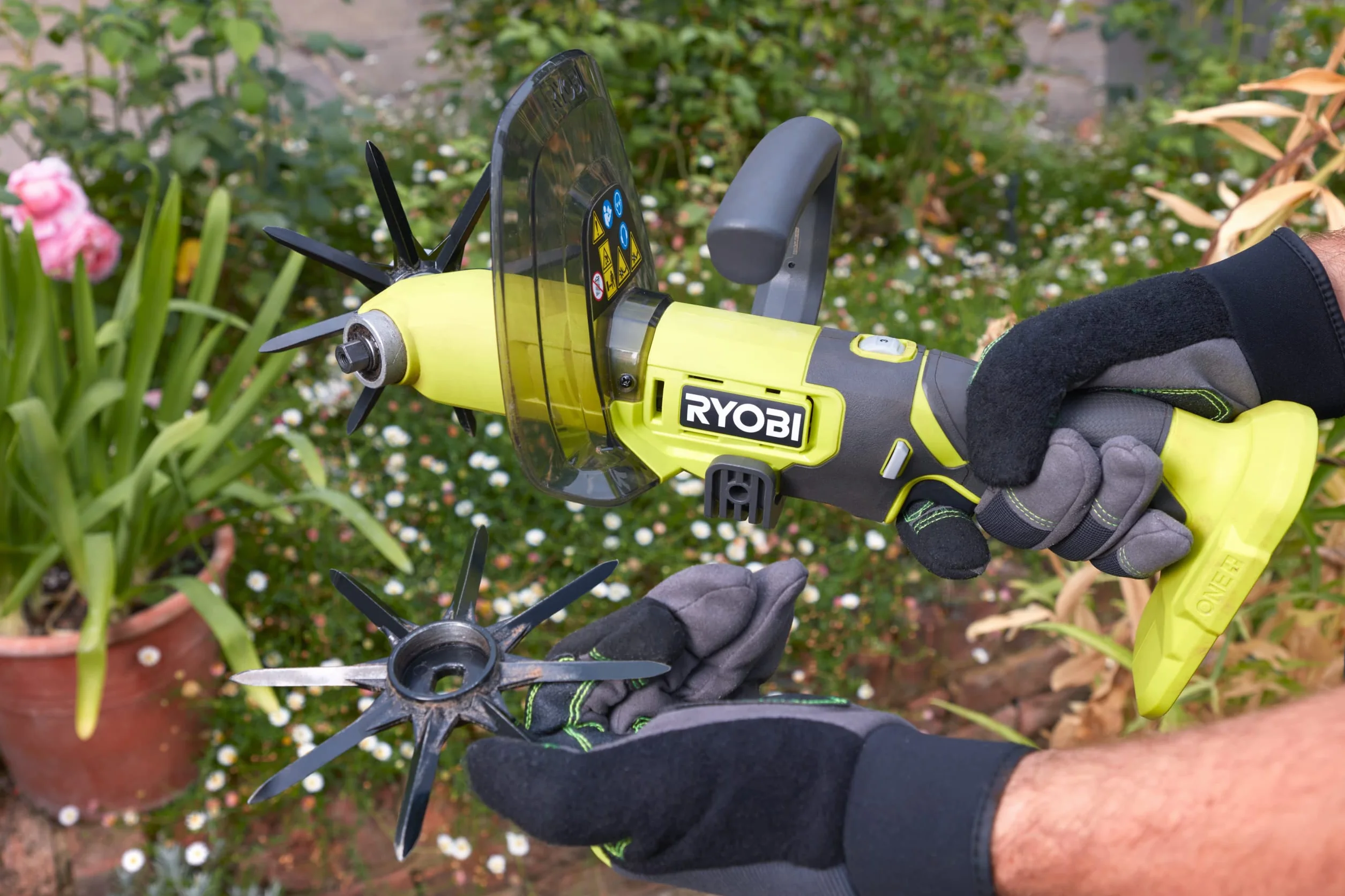 Ryobi Ry18Hca-0 Kultywator Bezprzewodowy, Hyper Green, 3 Prędkości