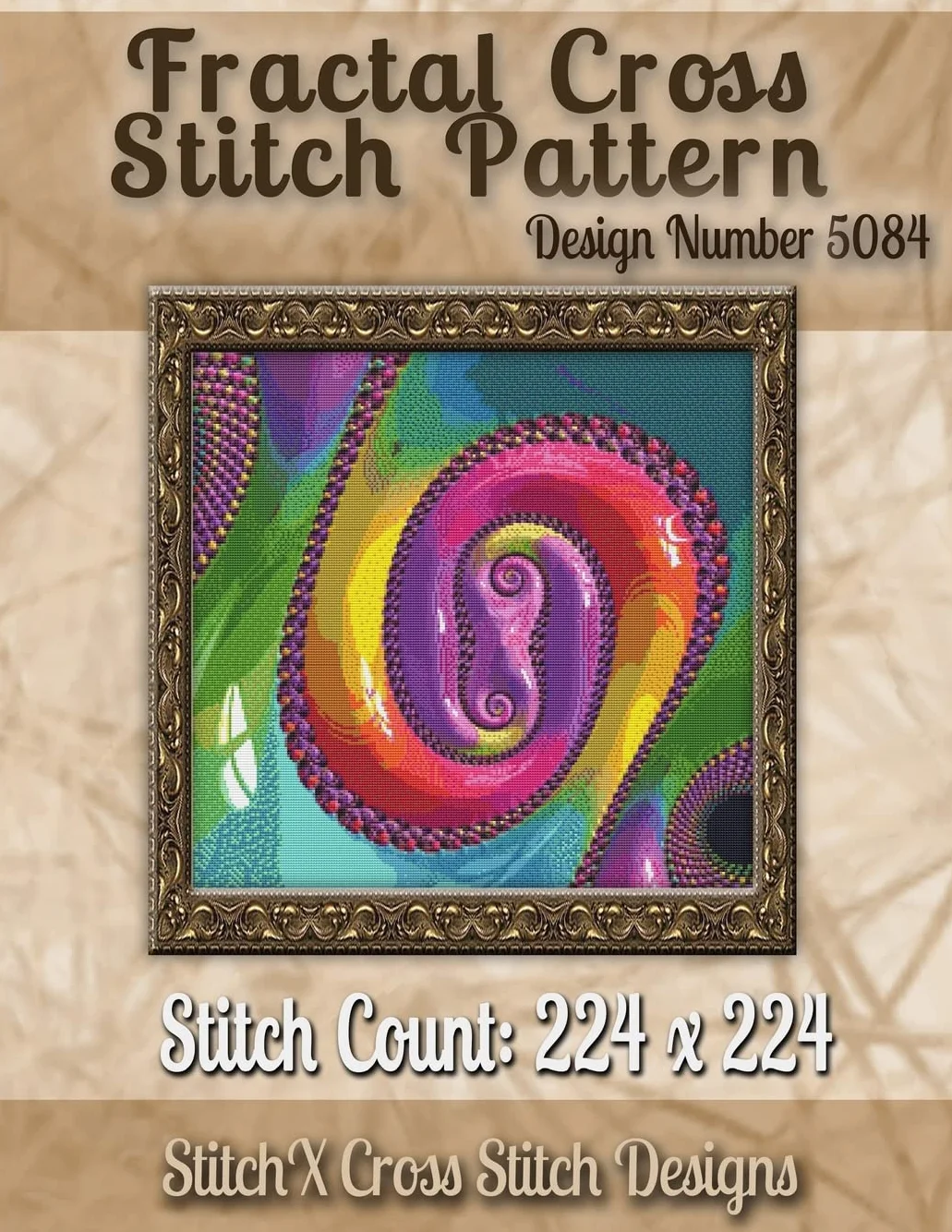 Fractal Cross Stitch Pattern: Design No. 5084