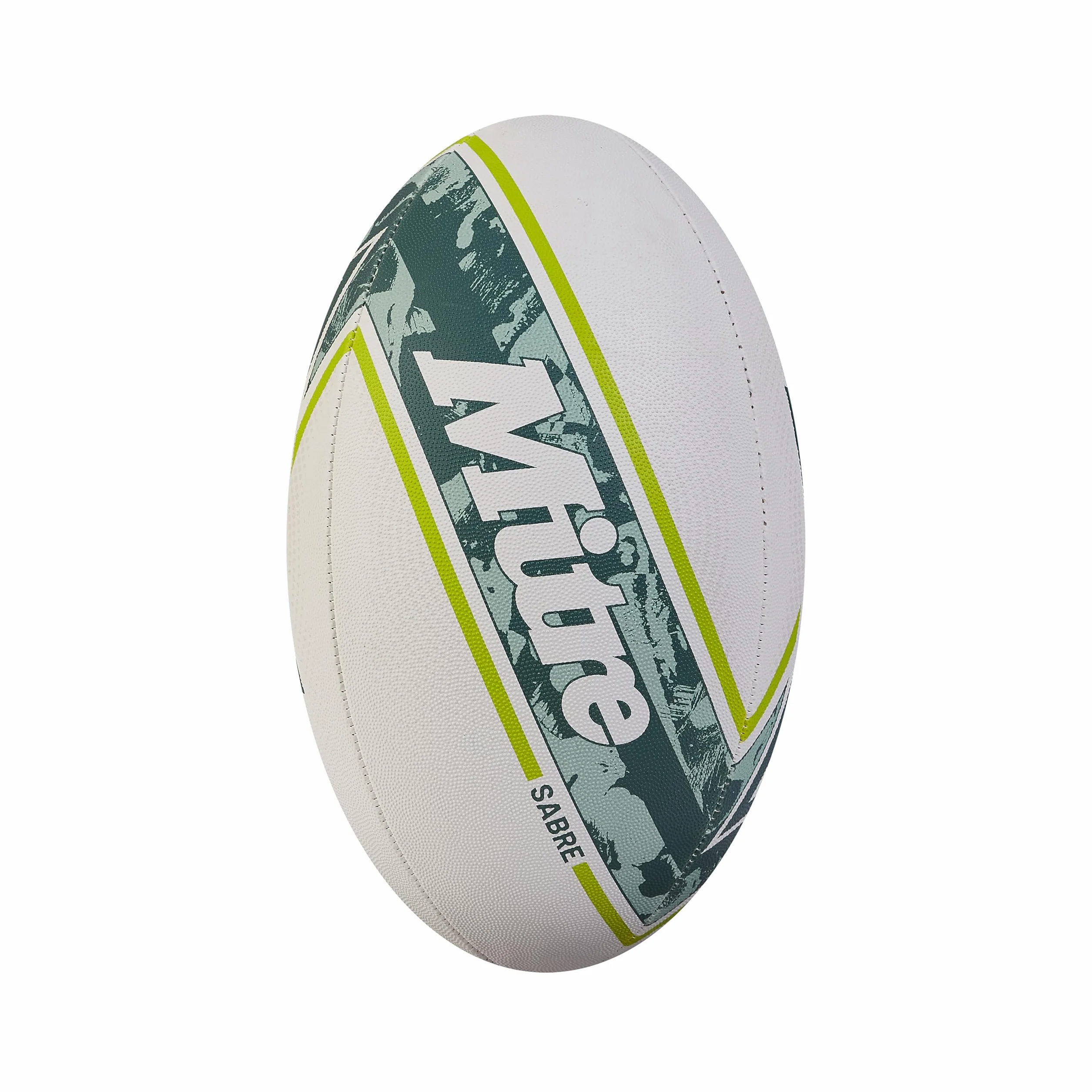 Piłka rugby Mitre Sabre D4P biała miętowa limonkowa 5