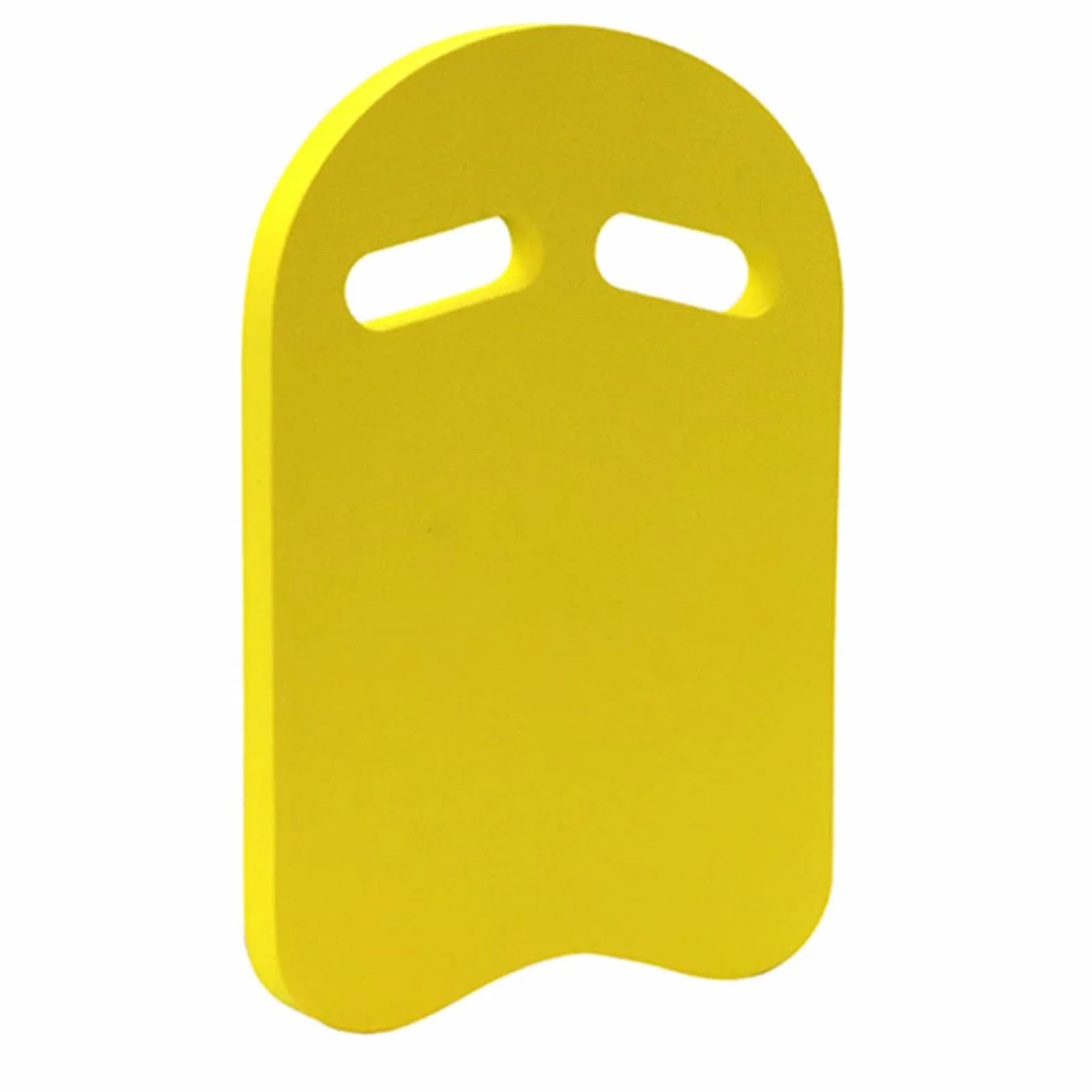 KickboardSwim Board, akcesoria treningowe na basen, deska do pływania z uformowanymi otworami, wiele możliwości chwytania, 100% EVA, bez PCW, 40 x 27 x 3 cm, żółta