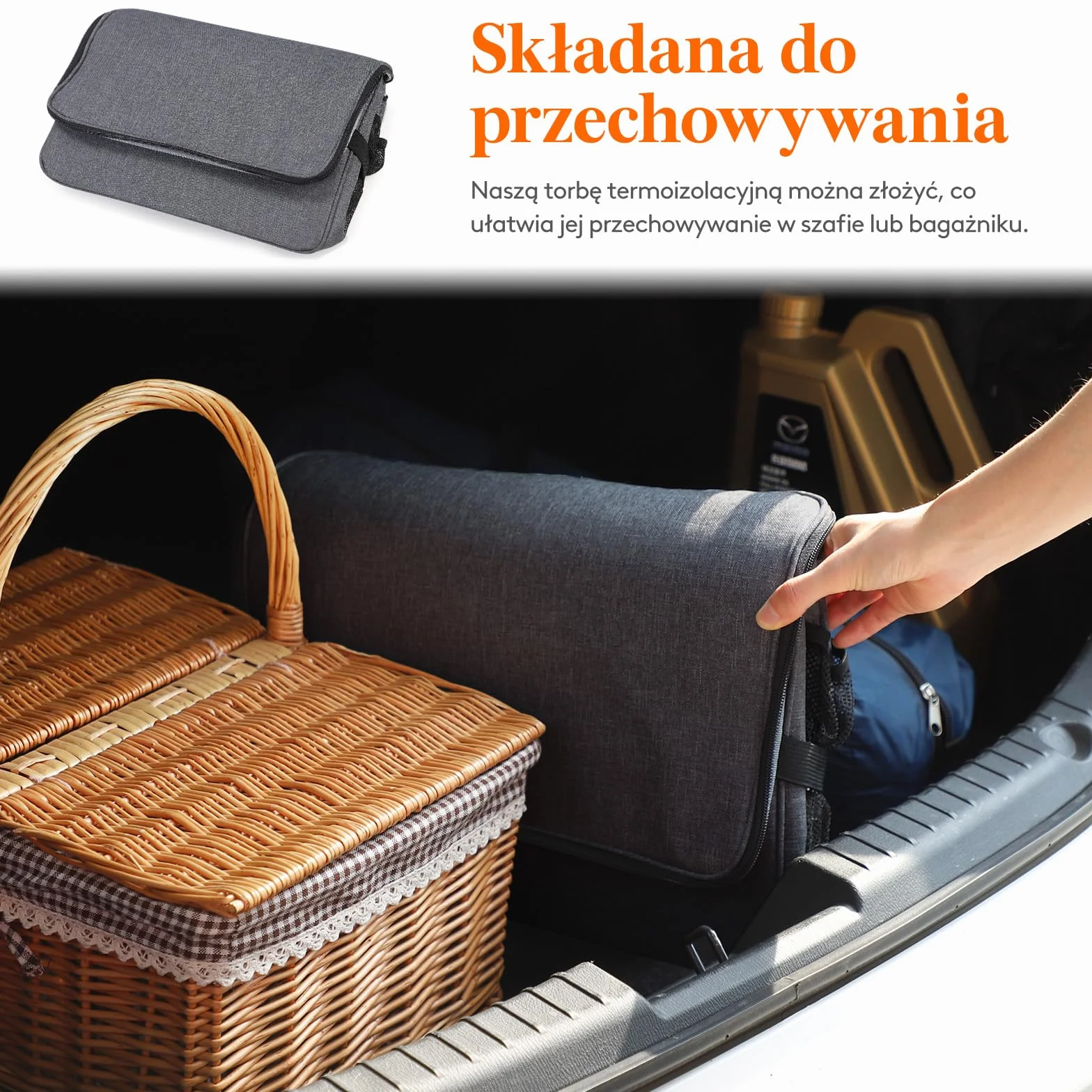 Lifewit Torba Termiczna Na Lunch, Torba Lunchowa Izolowana, Cooler Bag Składana i Izolowana Duża, Lunch Bag Dla Kobiet i Mężczyzn Praca Podróż Piknik