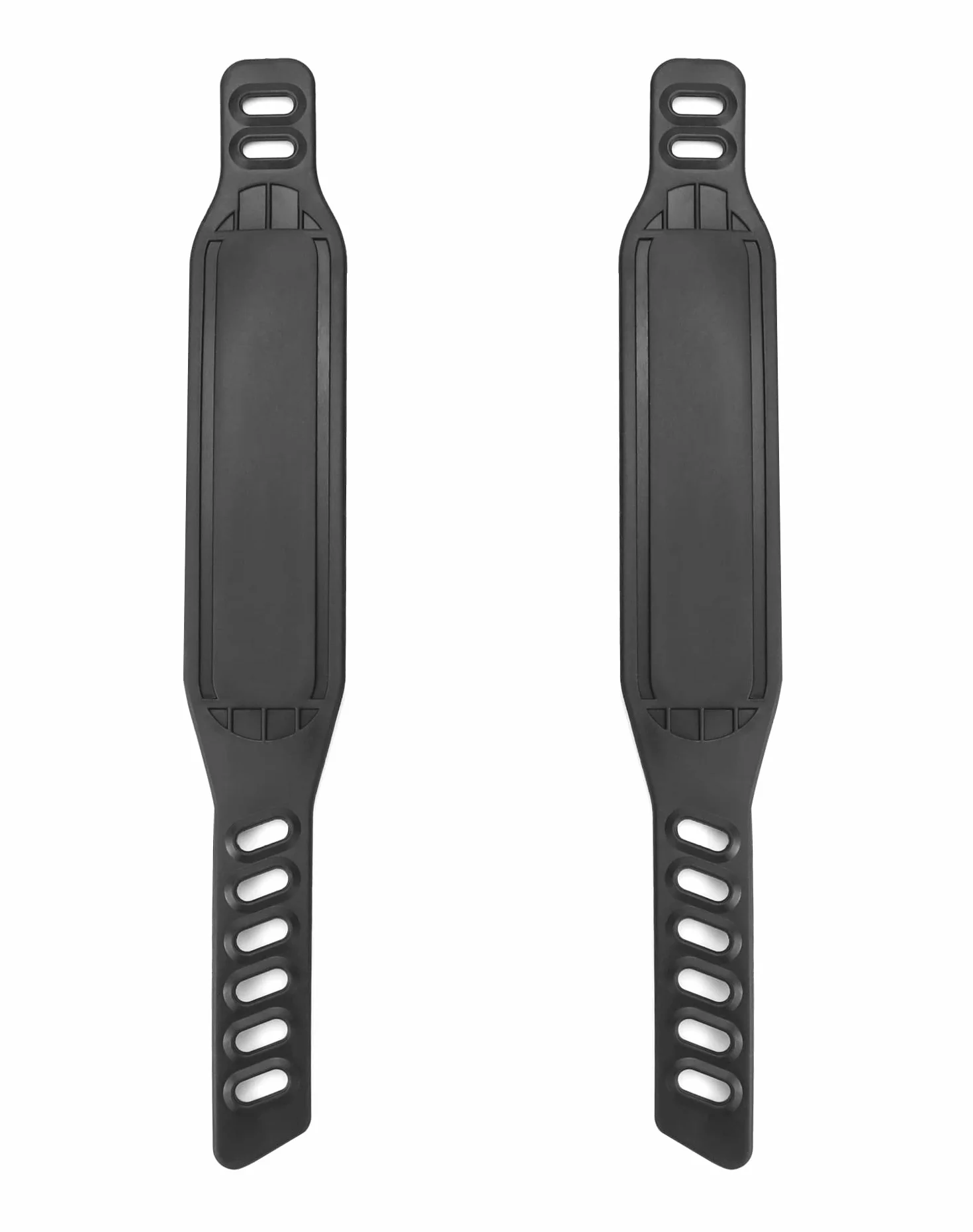 QWORK® 2 pary pasków na pedały roweru treningowego, uniwersalne paski na pedały, regulowana długość do rowerów spinningowych, roweru treningowego, domu lub siłowni