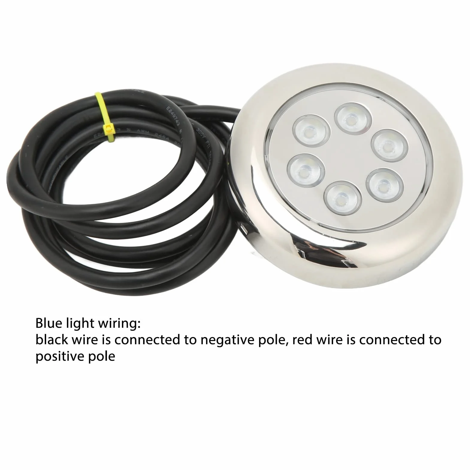 LED Podwodne światła łodzi, 3.5in IP68 wodoodporny LED podwodne światło, montaż powierzchniowy, 12V-24VDC, podwodne światło pawęż dla łodzi Jachty Rejsy Statki Żaglówki Ponton pawę