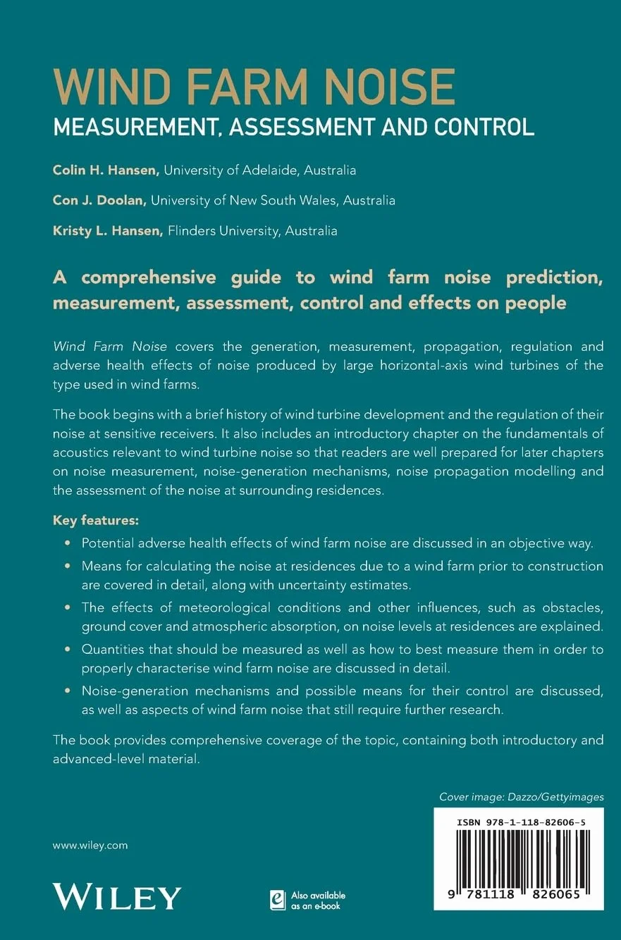 Wind Farm Noise: Measurement, Assessment, and Control