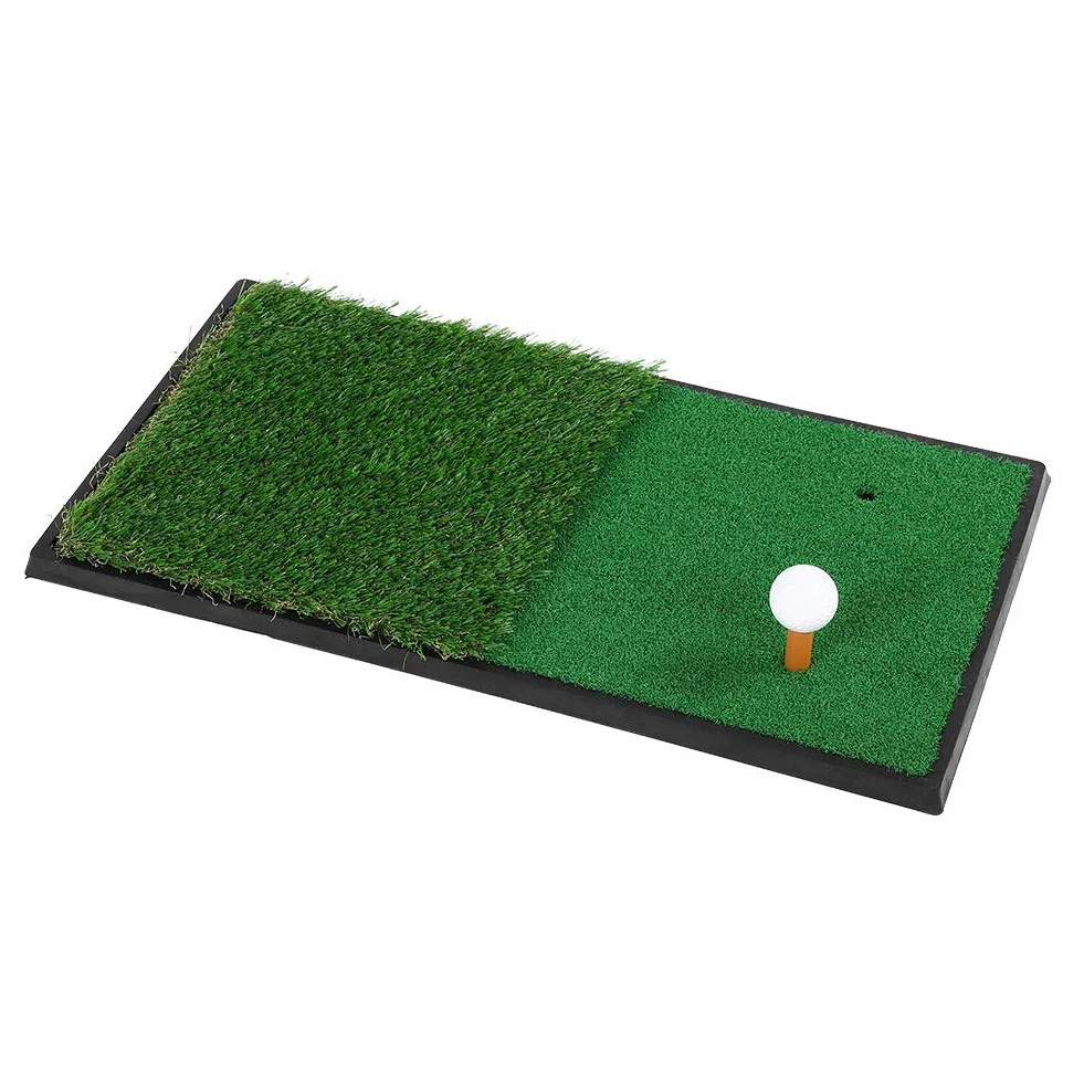Podwójna murawa mata golfowa, podwójna podkładka do huśtawki, gumowa podeszwa, mata do ćwiczeń golfowych, profesjonalna zimowa mata do golfa, do ogrodu, podwórka, wewnątrz i na zewnątrz