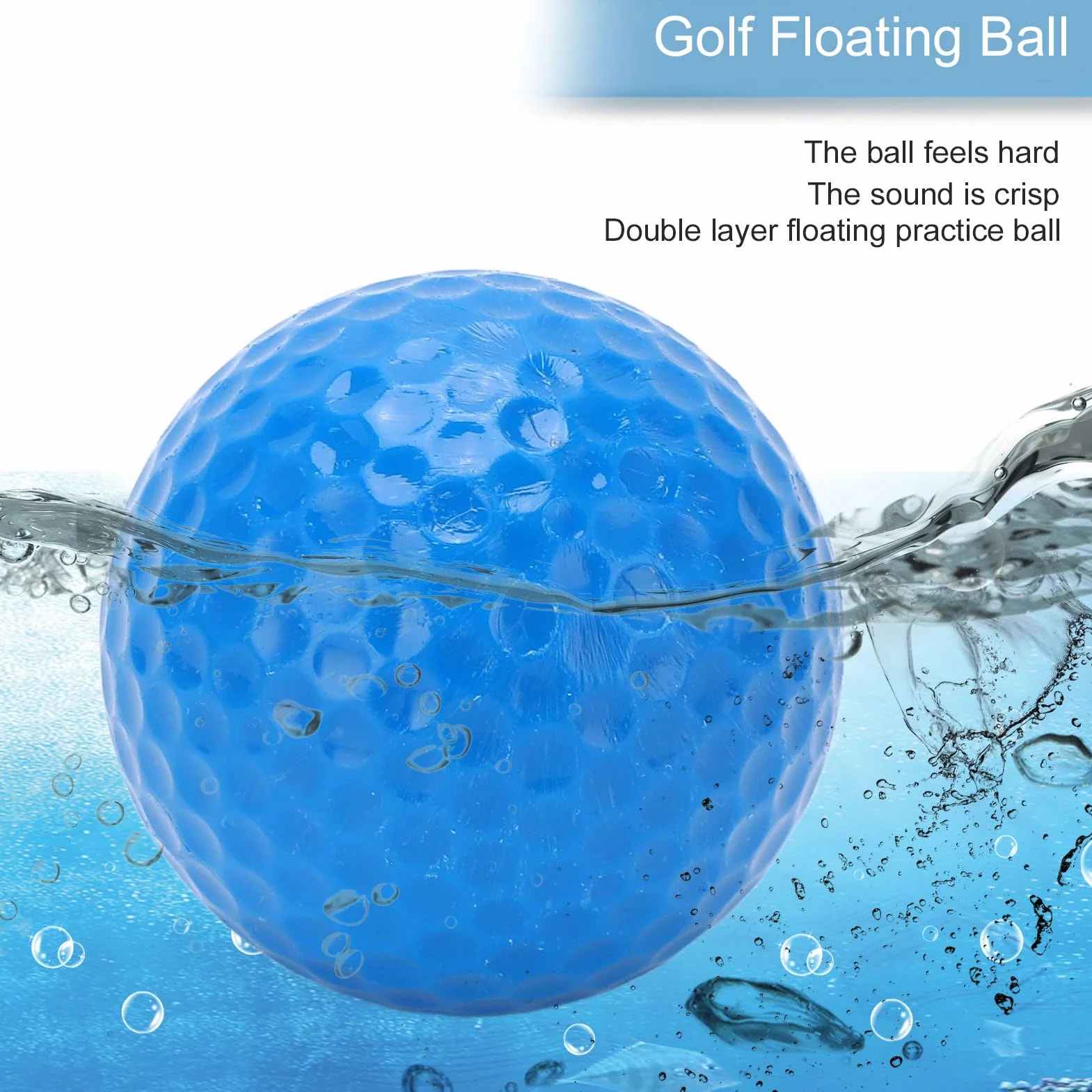BuyWeek Pływające piłki golfowe 2 warstwy piłki treningowe