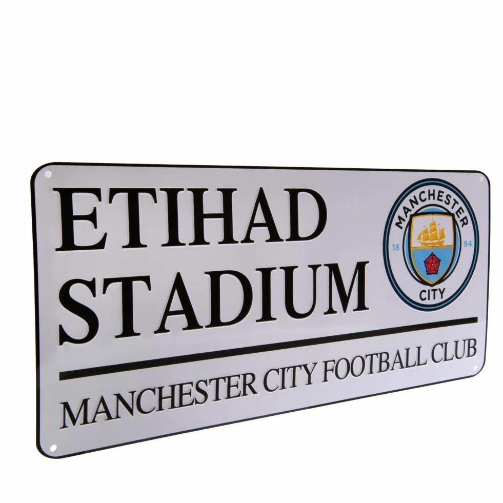 Manchester City Oficjalny znak uliczny - wielokolorowy
