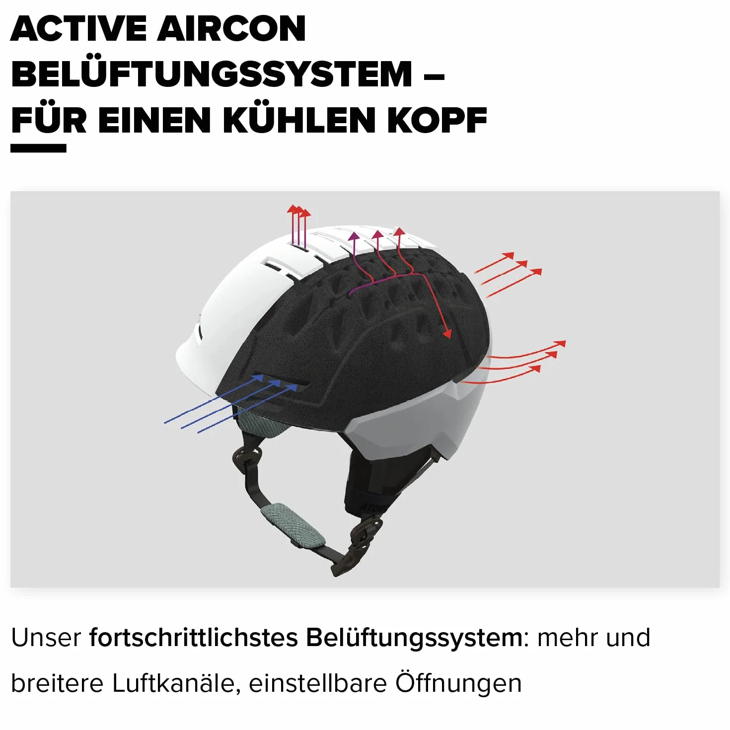 ATOMIC Savor Visor kask stereo, 55/59 cm