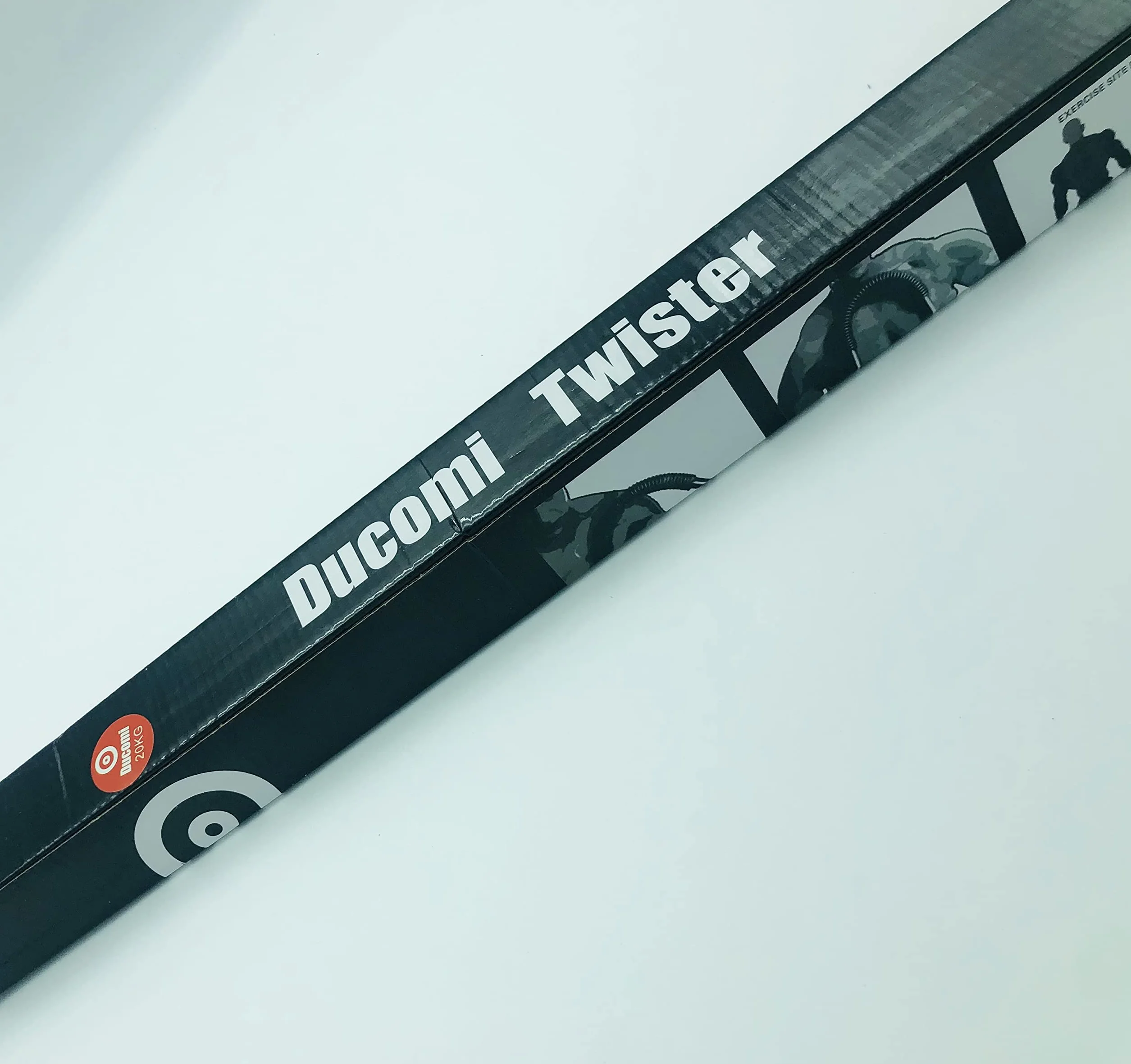 Ducomi Twister elastyczna sprężyna oporowa na kierownicę i przedłużacz klatki piersiowej - ramię rozciągające sprzęt fitness do domu, siłowni - pręt dla mężczyzn i kobiet - wzmocnienie mięśni
