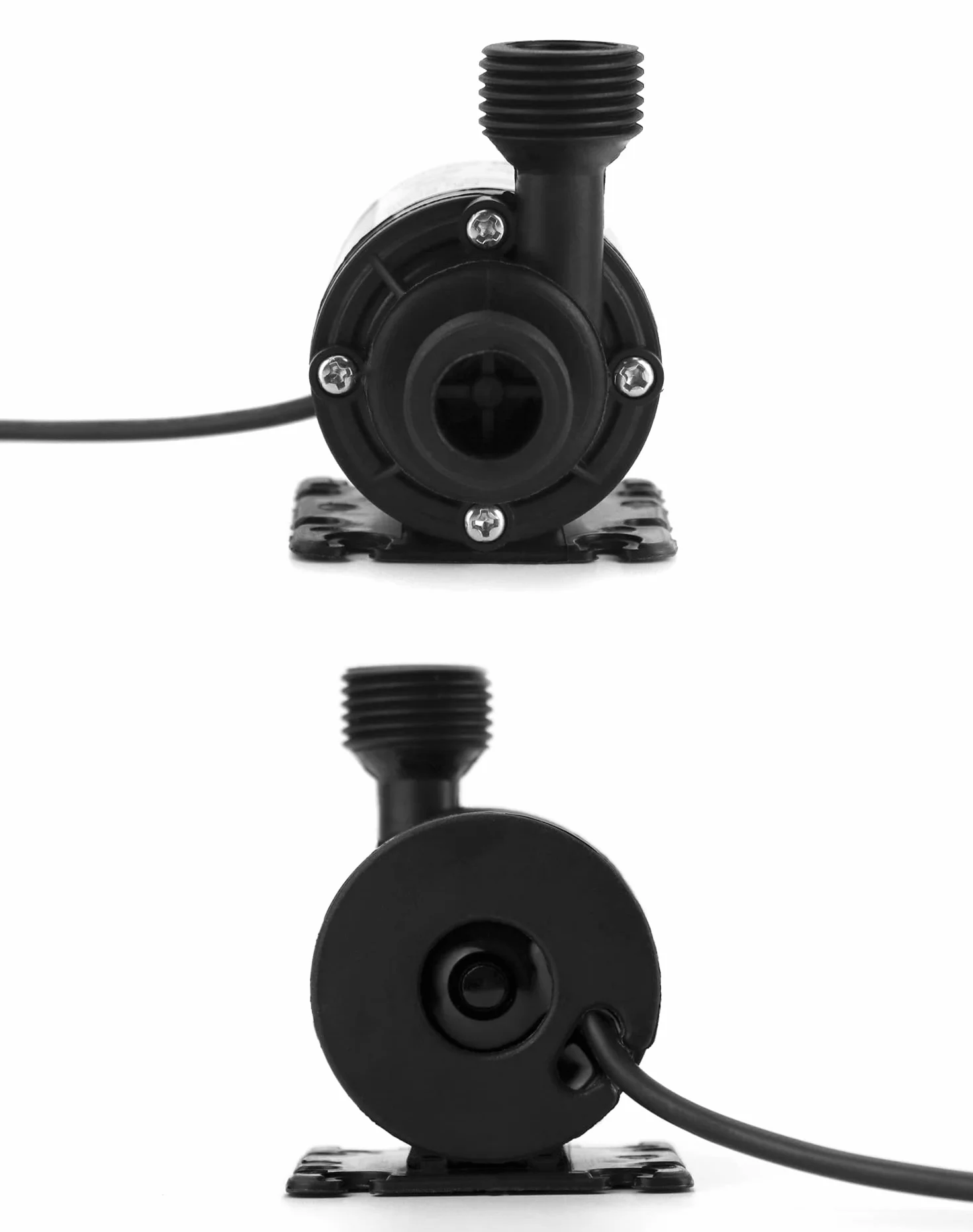 QWORK® DC 12V pompa wodna 800L/H 5M, bezszczotkowa zatapialna pompa wodna, do basenu fontannowego system obiegu słonecznego system obiegu wody