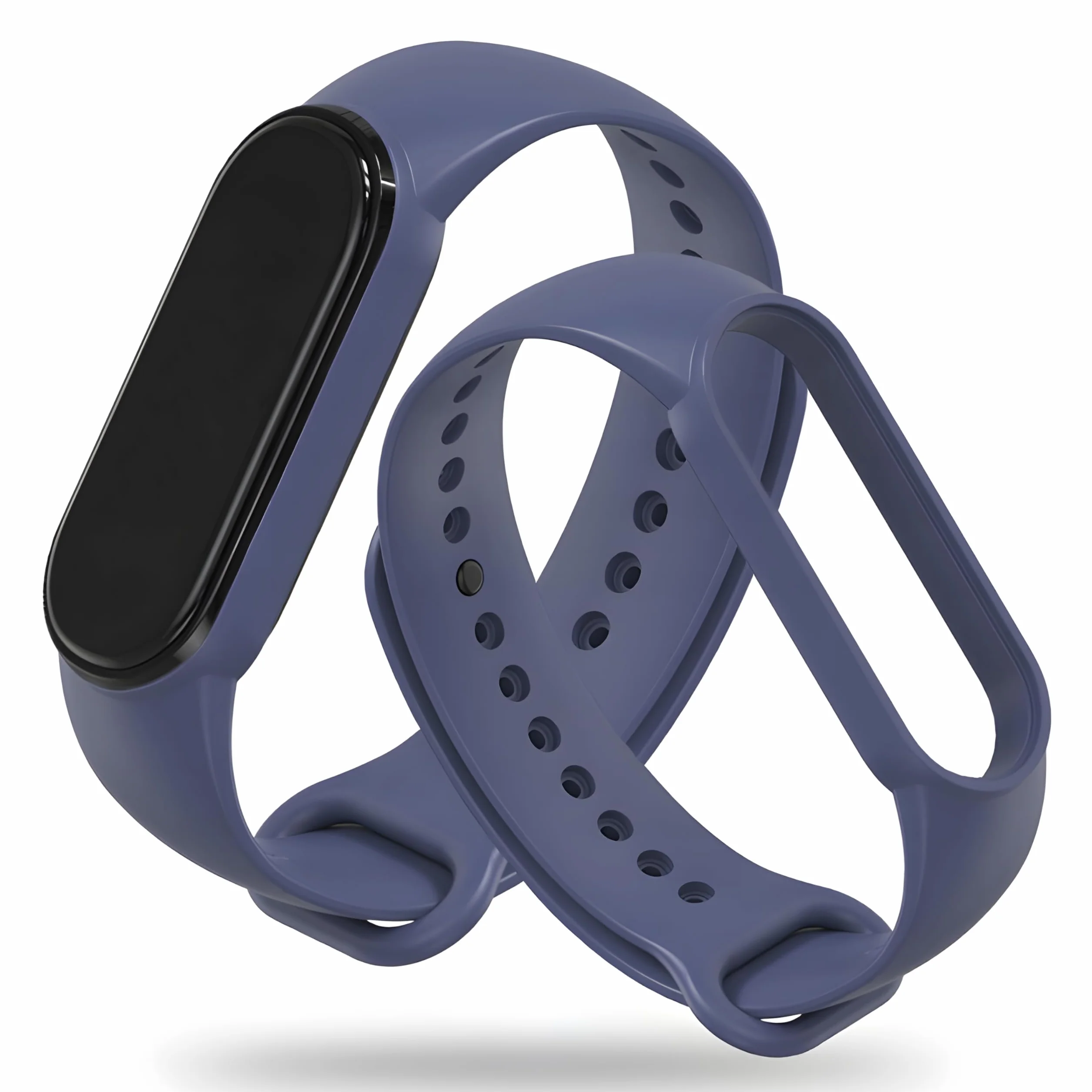 Retoo Zestaw 5 pasków do zegarka Xiaomi Mi Band 5/6/7 silikonowe wodoszczelne 102-119 mm