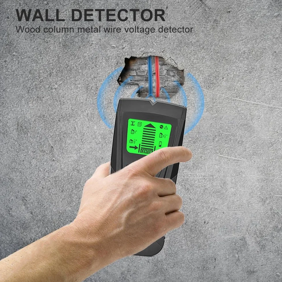 Skaner ścienny 3 w 1 wykrywacz metalu Znajdź metalowe drewniane kołki AC napięcie wykrywanie przewodu pod napięciem Electric Box Finder Detektor ścienny