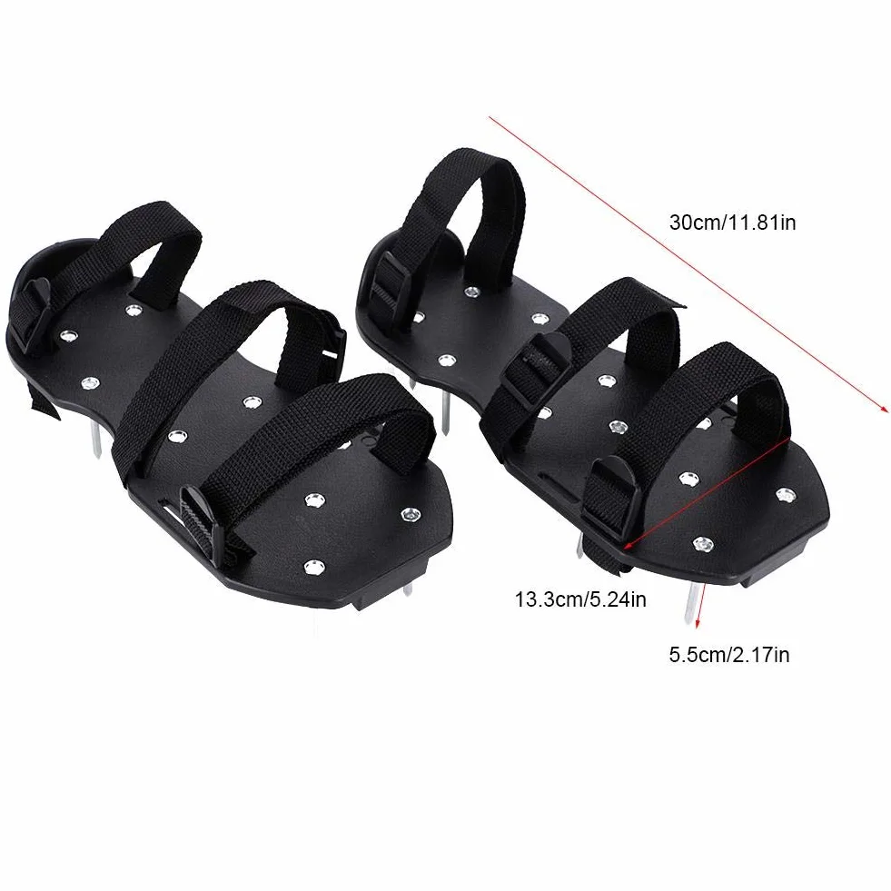 Wakects Aeratory do trawnika, buty z gwoździami do trawnika, buty do wietrzenia trawnika lub podwórka (3 paski) (3 paski) (3 paski)
