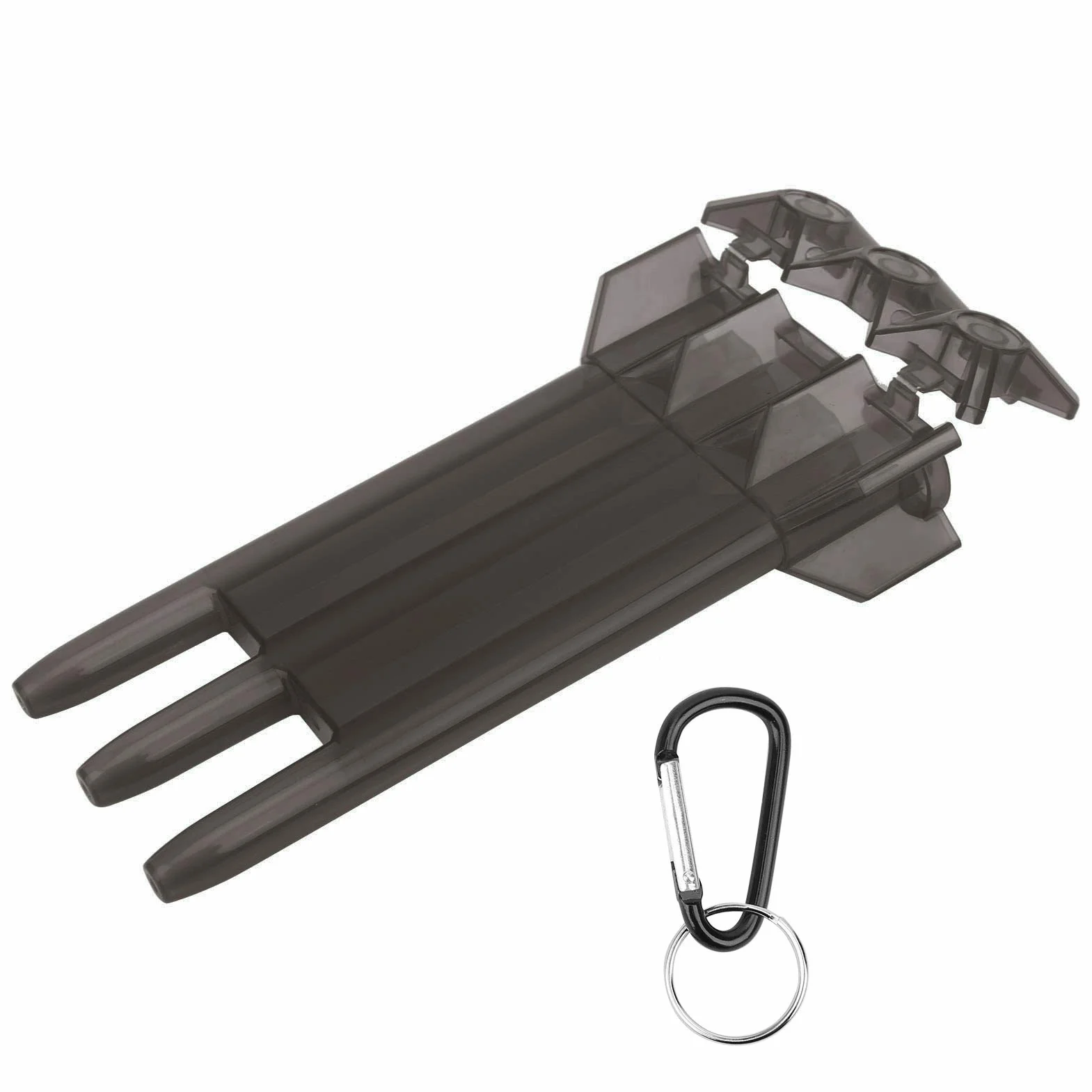 Keenso przenośne etui aluminiowe do rzutek, 3 rzutki, czarne