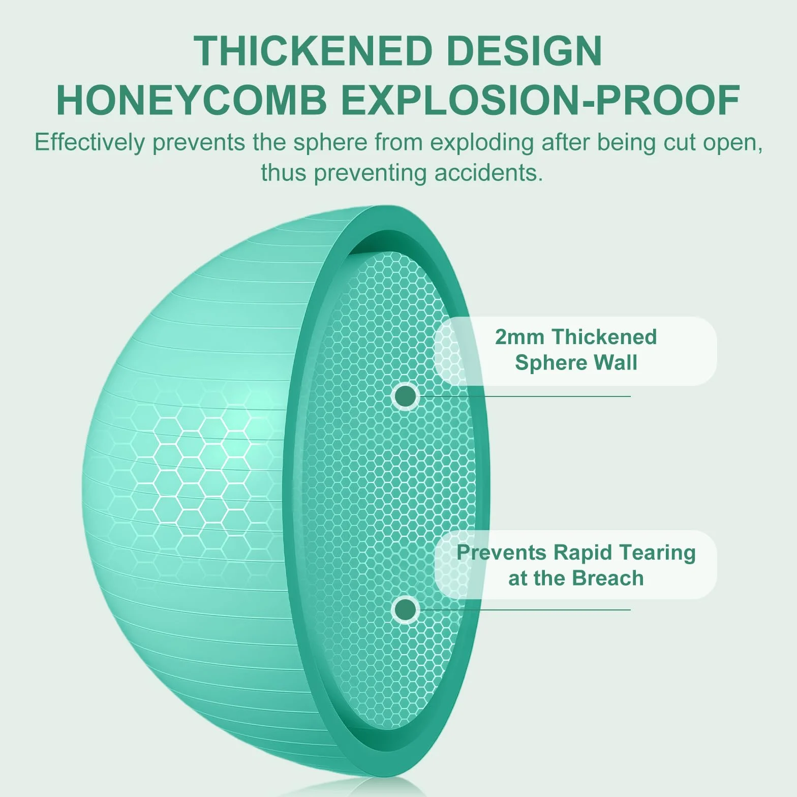 flintronic Piłka do jogi, piłka do jogi i fitnessu, 55 cm, bardzo grube, do ćwiczeń, z pompką ręczną, do pracy, pilatesu, fitnessu, stabilności