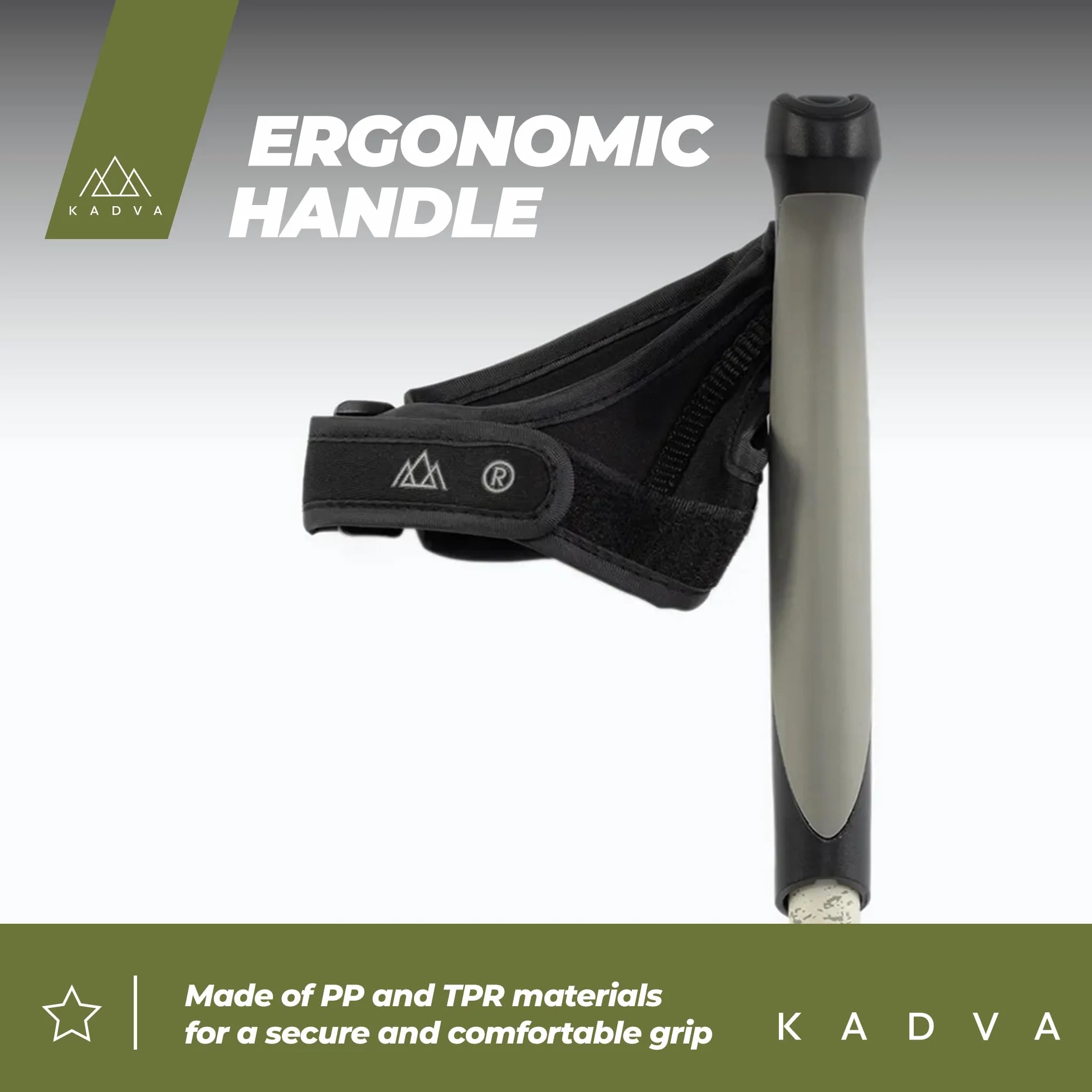 KADVA HALNA kijki Nordic Walking regulowany 84-135 cm Quick Lock polipropylen PP TPR