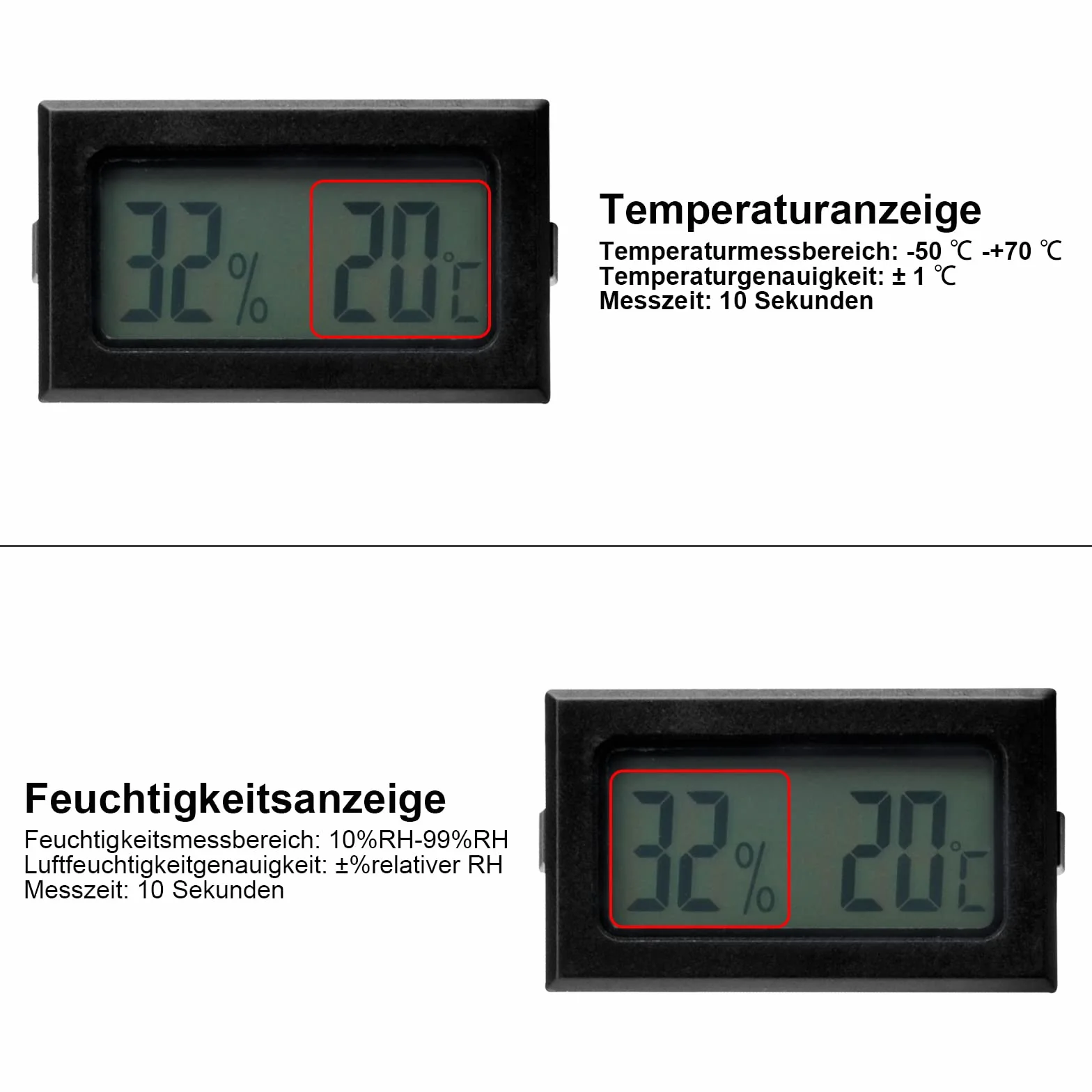 5 Sztuk Mini Cyfrowy Termometr Higrometr LCD - Wewnętrzny Pomiar Temperatury i Wilgotności w Domu, Środowisko dla Szklarni