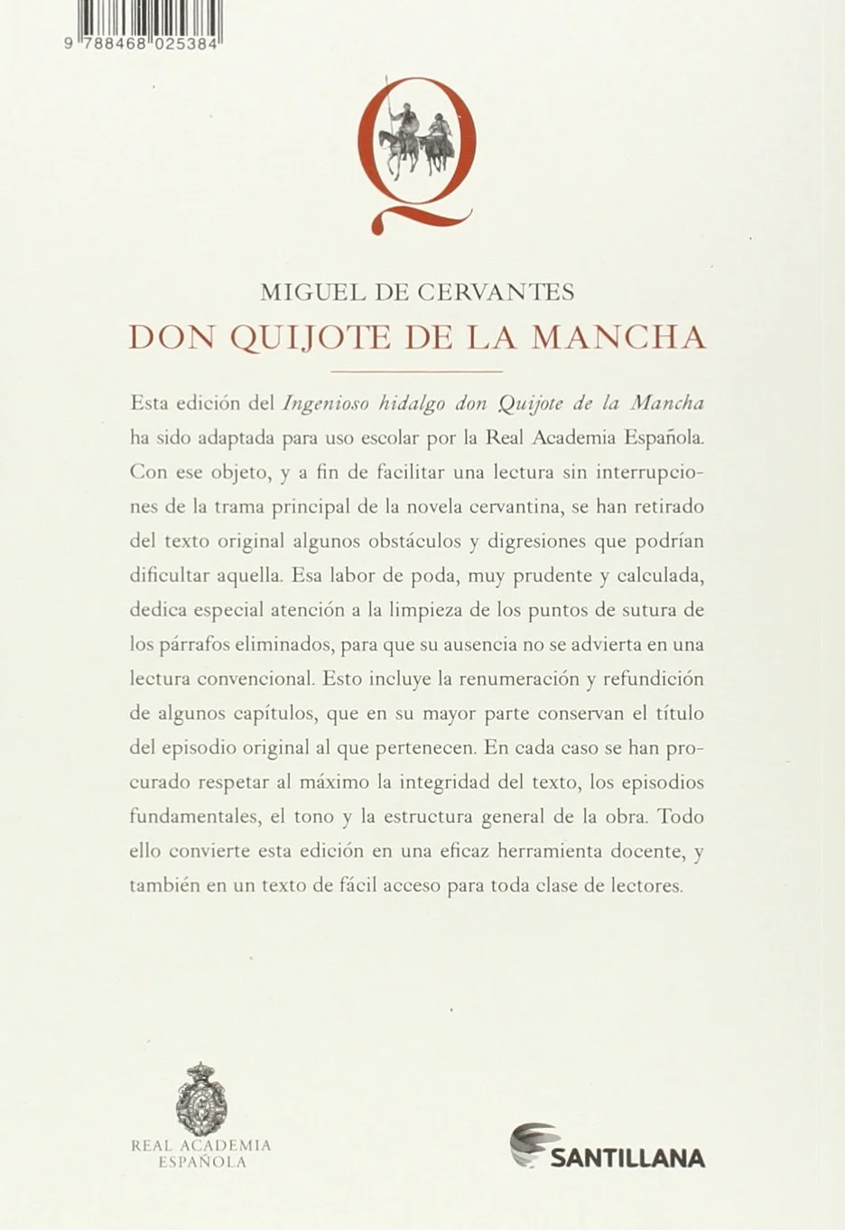 Don Quijote de la mancha: Edición de la RAE, adaptada por Arturo Pérez-Reverte