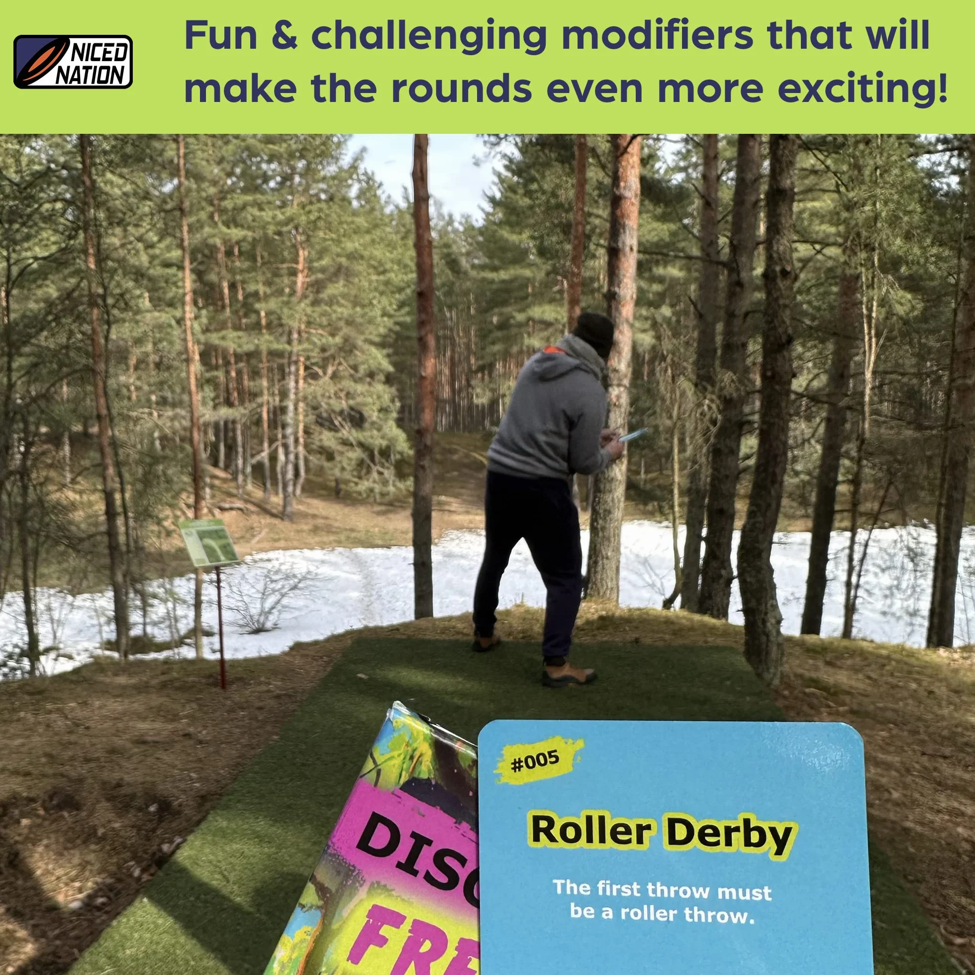Disc Golf Frenzy – gra karciana Disc Golf Challenge – karty z wyzwaniami do golfa dyskowego