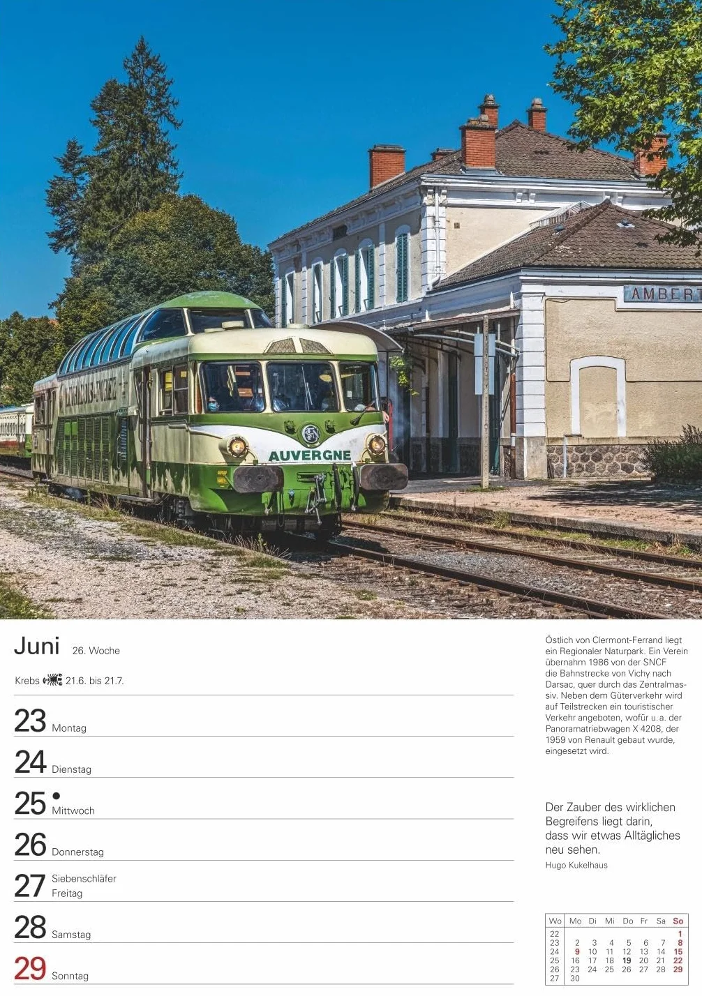 Eisenbahnen Wochenplaner 2025 - 53 Blatt mit Zitaten und Wochenchronik: Besonderer Wandplaner mit 53 fantastischen Fotos von historischen Eisenbahnen. Hochwertiger Foto-Kalender 2025. 25 x 35,5 cm