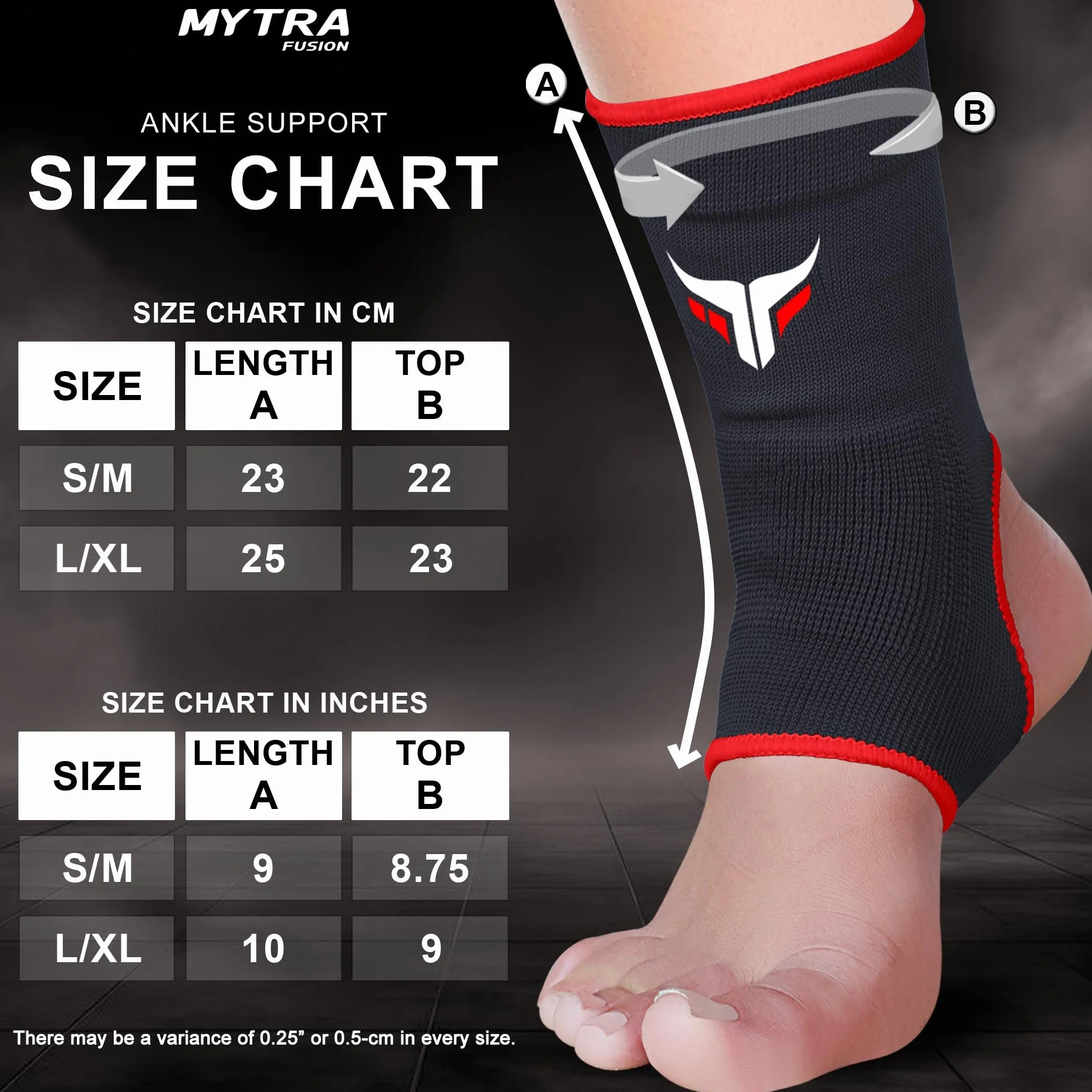 Mytra Fusion Orteza stawu skokowego stabilizator sportowy do MMA muay thai kickboxingu