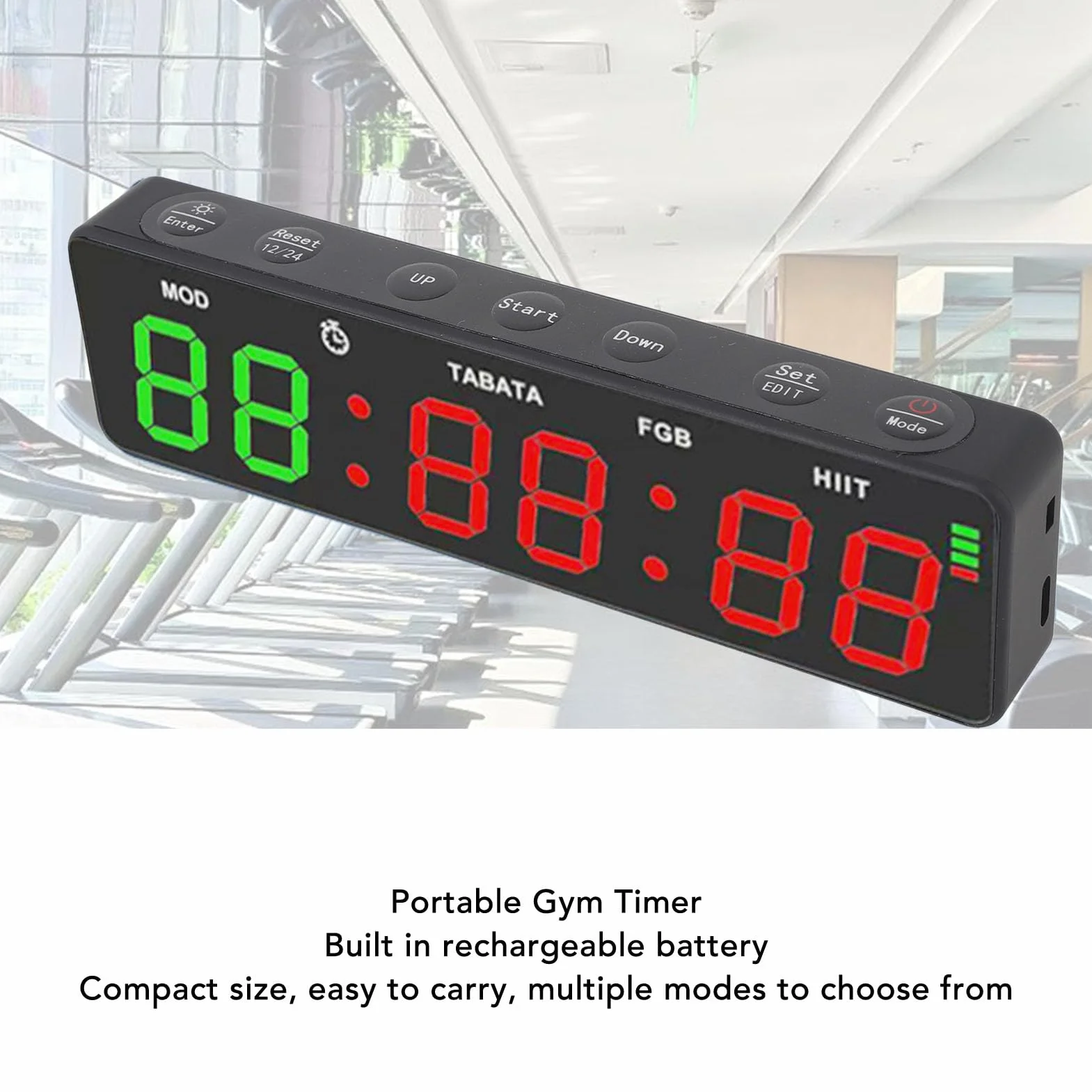 Cyfrowy Zegar ścienny LED Timer na Siłowni Czas Treningowy Stopwatch Countdown