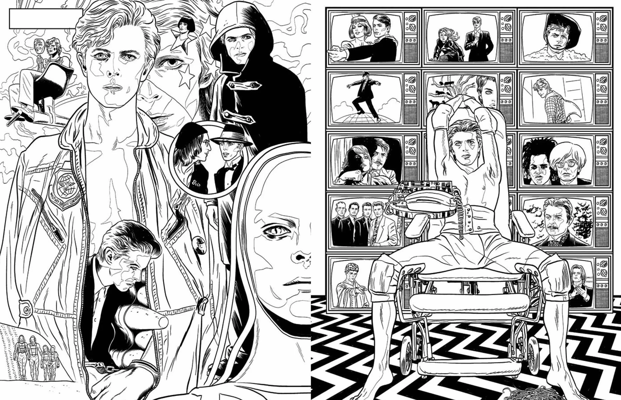 Bowie: A Michael Allred Coloring Book: The Unauthorized Coloring Book Based on the New York Times-Bestselling Graphic Novel Bowie!