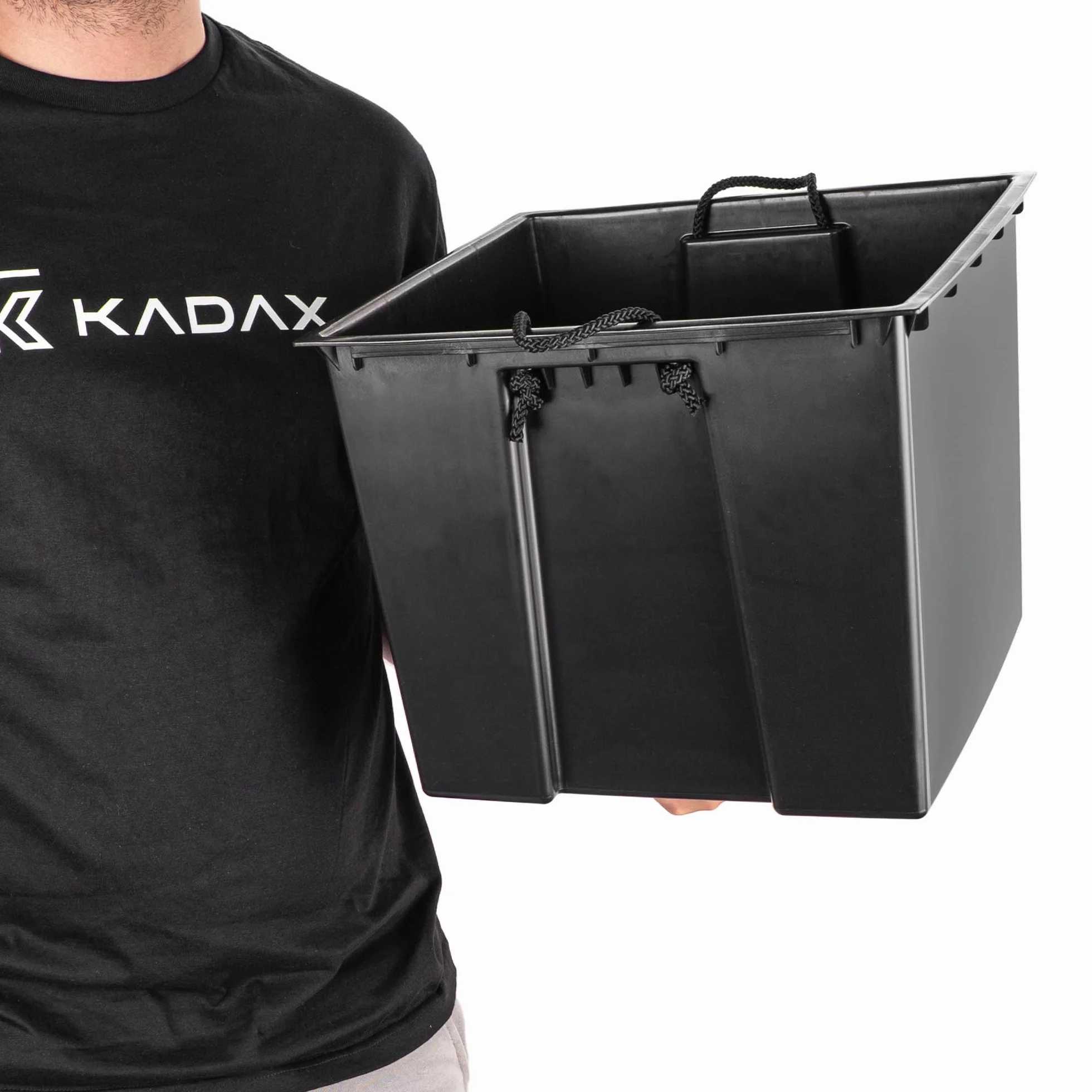 KADAX Wkładka 35 cm do doniczek, czarna wkładka z tworzywa sztucznego, wkładka z tworzywa sztucznego z uchwytami do przenoszenia doniczek, prostokątna, doniczka wewnętrzna (34,5 x 28 cm)