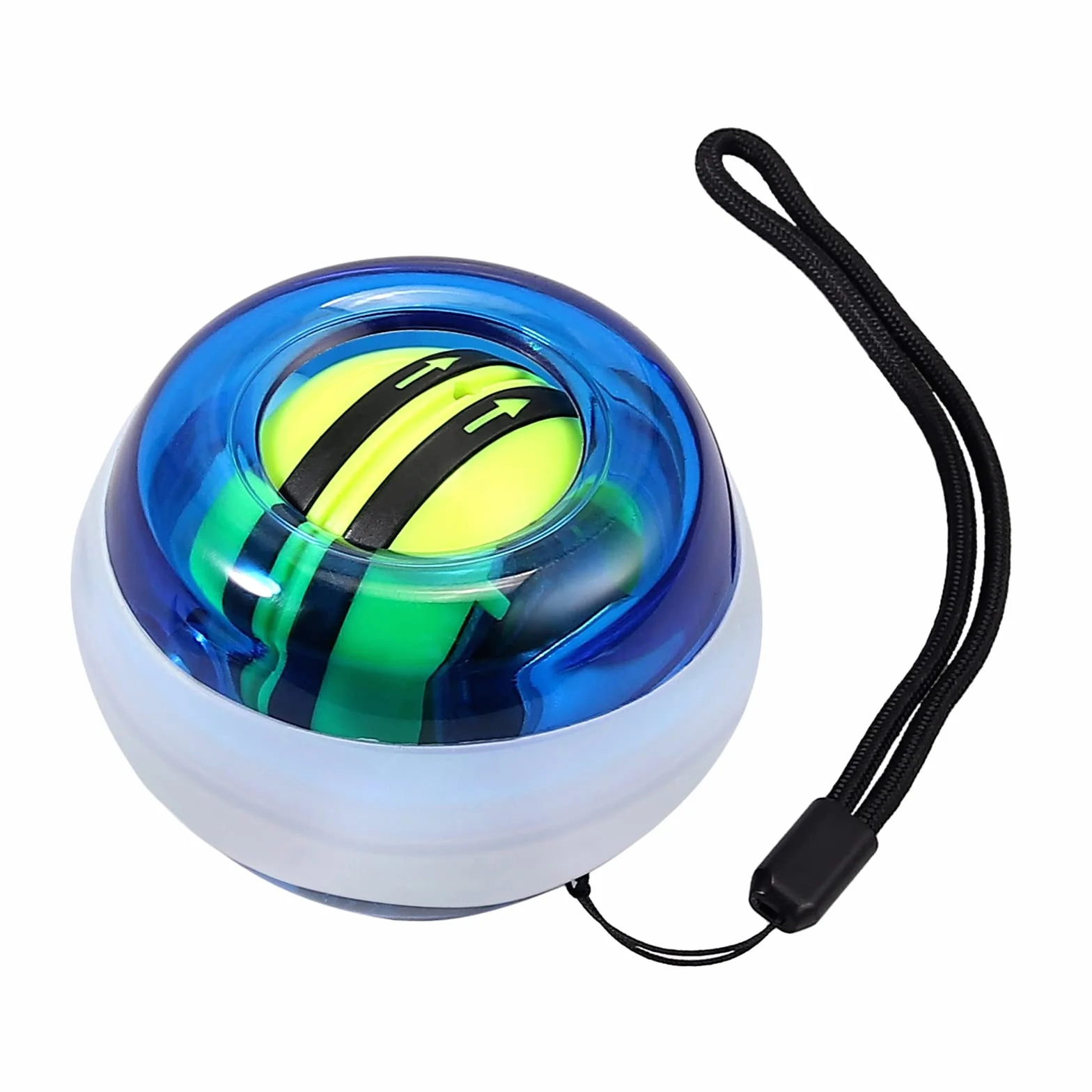 COLFULINE Gyro Ball z Automatycznym Startem LED Do Ćwiczeń Nadgarstka i Przedramienia Piłka Żyroskopowa Do Treningu Dłoni z Dobrą Przyczepnością
