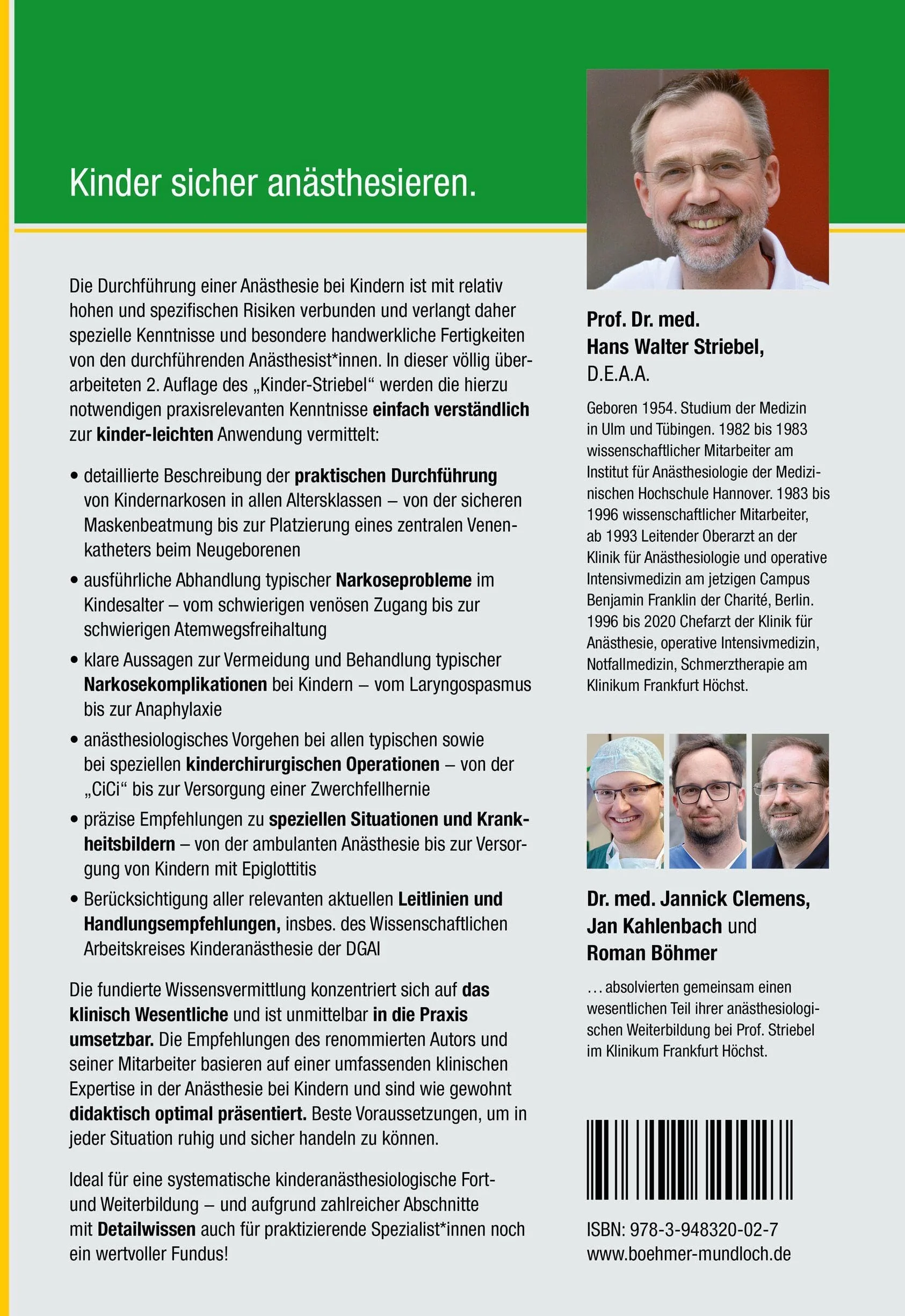 Anästhesie bei Kindern: Sicherheit in der klinischen Praxis: 1