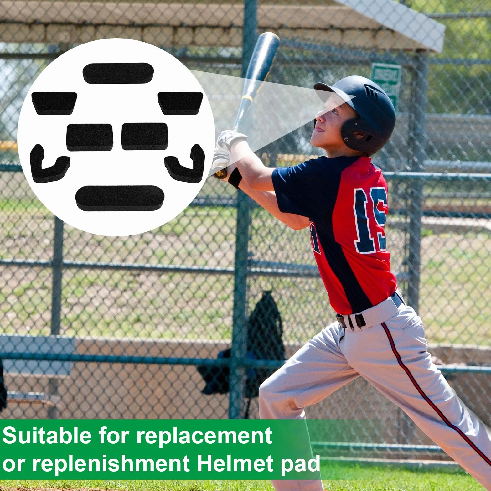 Uniwersalny Kask Wypełnienie Dopasować Zestaw, Wysoka Gęstość Pianka Zamiennik Podkładki do Easton Batter & Catcher Kaski dla Baseball/Softball Gracze & Młodzież Zima Trening (Czarny)