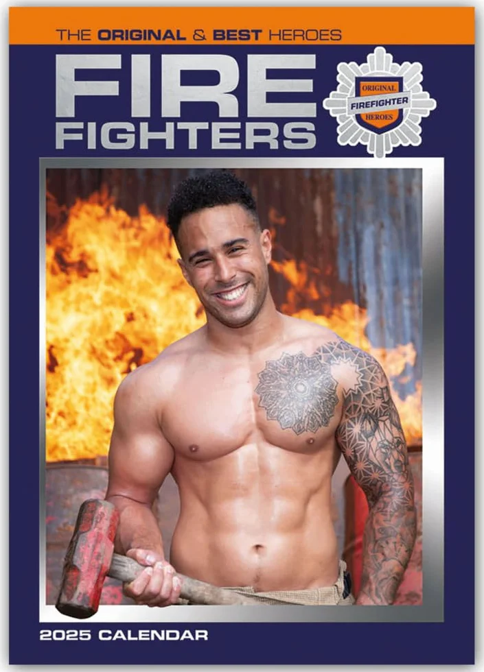 Fire Fighters – Feuerwehrmänner 2025 – A3-Posterkalender: Original Carousel-Kalender [Mehrsprachig] [Kalender]