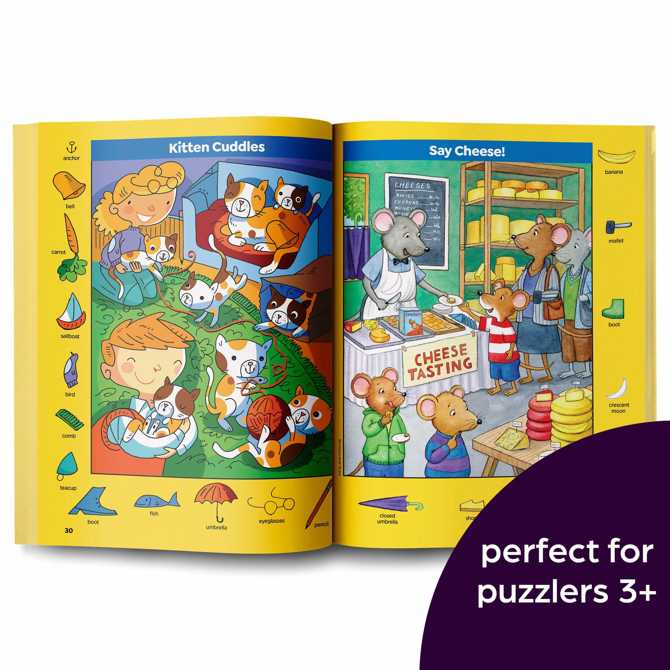 Pet Sticker Puzzles: Over 280 Stickers to Find Hidden Objects Within Cute Dogs, Cats and Other Pets, Animal Lover Sticker Activity Book for Kids 3 and Older
