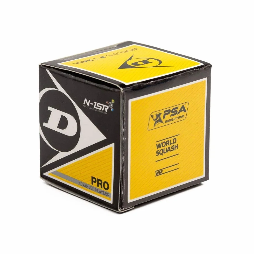 Dunlop D Sb Pro 12X1Bbx 700108A Piłka do Squasha, Czarny, 15 cm
