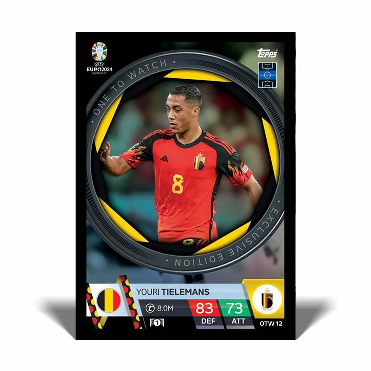 Topps Oficjalny Attax Meczowy Mistrzostw Europy w Piłce Nożnej 2024 - Pudełko Turniejowe (30 Pakietów)